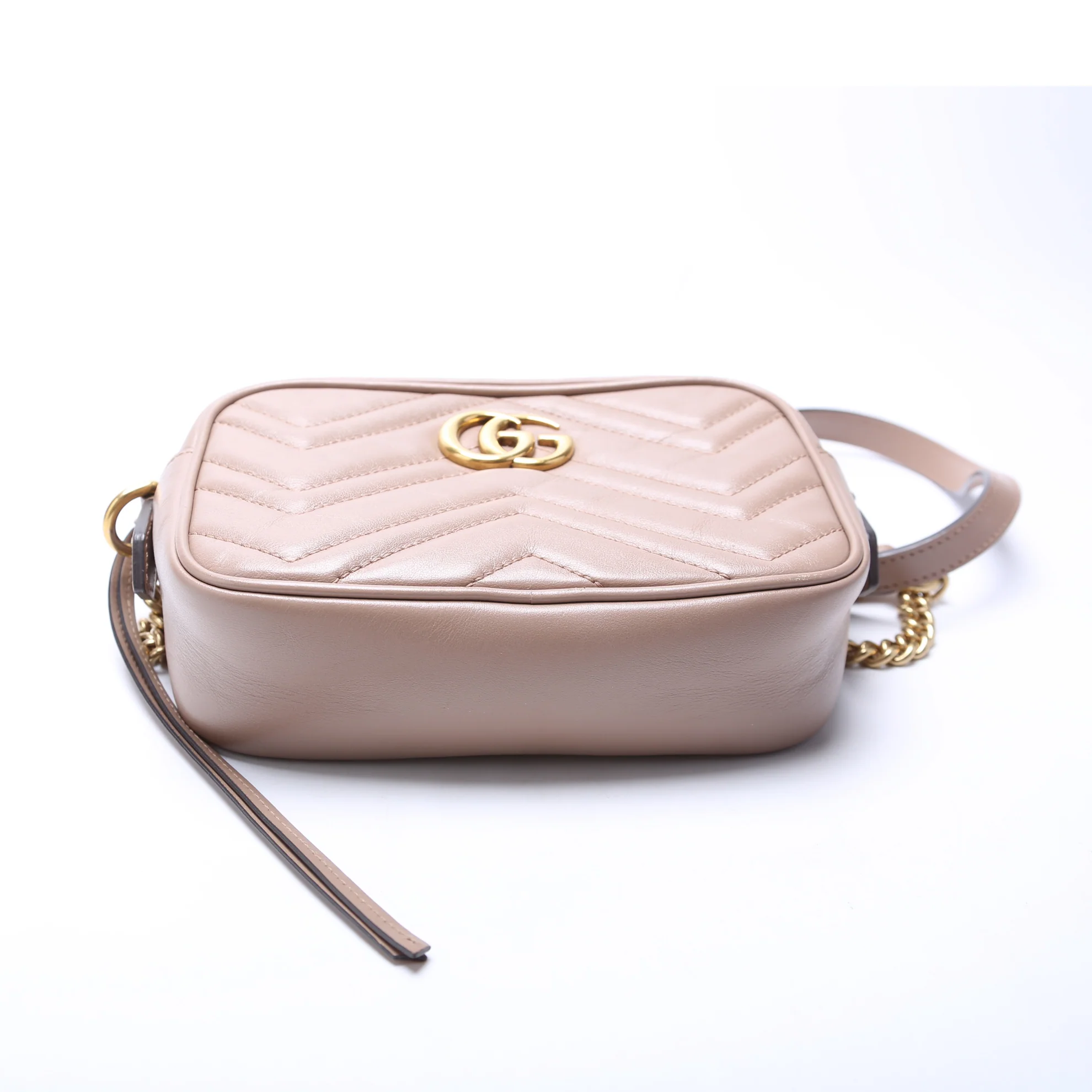 448065 Marmont Mini Camera Bag Nude - Image 4