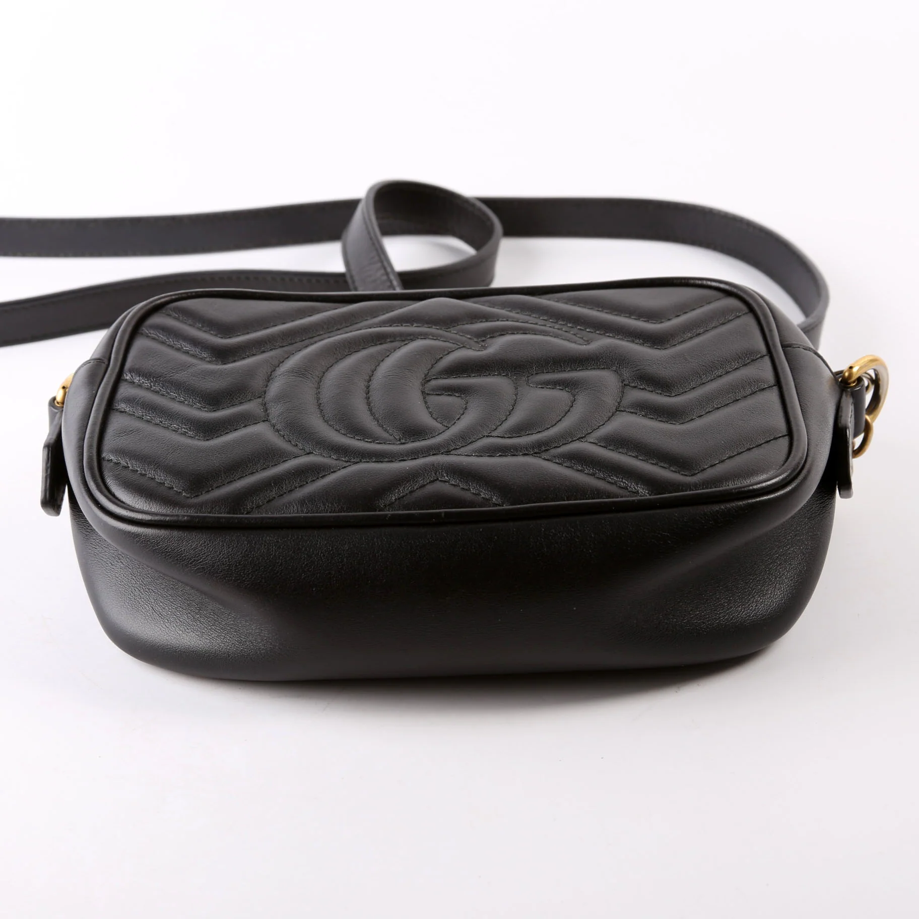 448085 Marmont Mini Camera Bag Black - Image 4