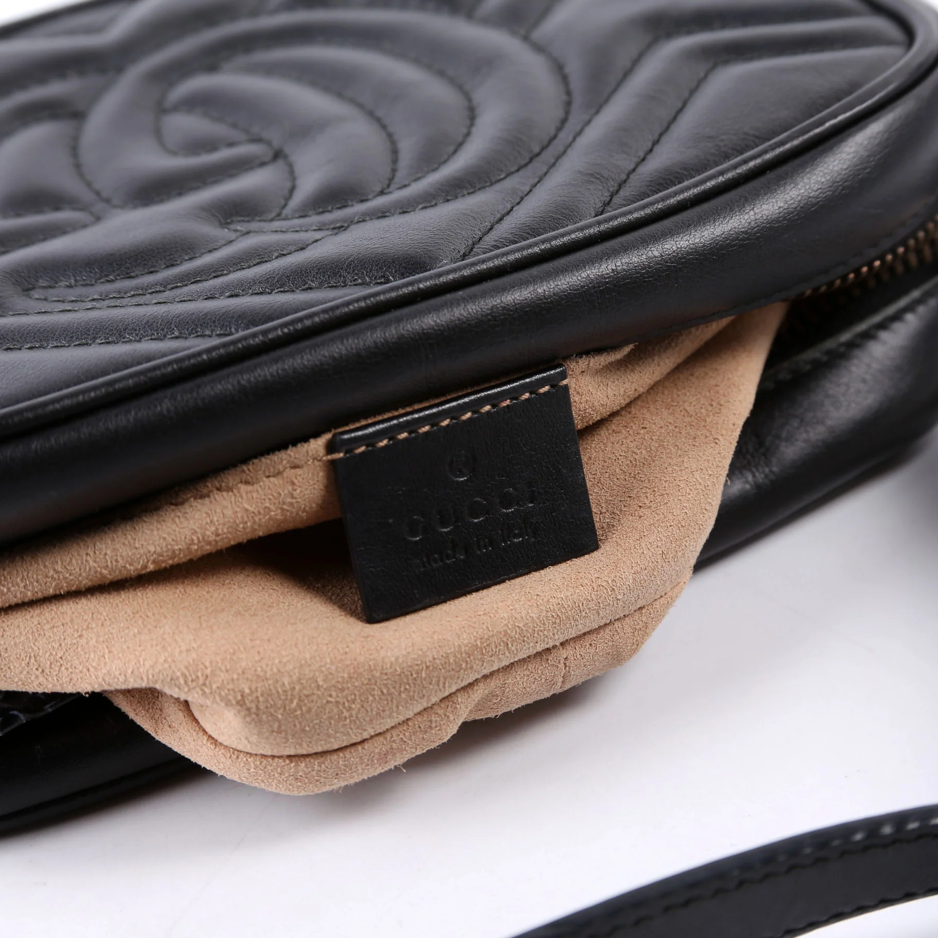 448085 Marmont Mini Camera Bag Black - Image 8