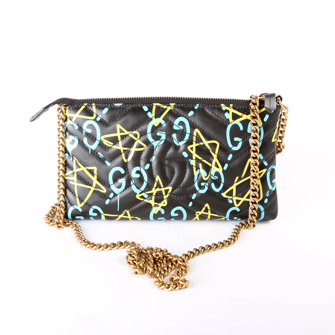 448098 Guccighost GG Marmont Mini Chain Bag - Image 2