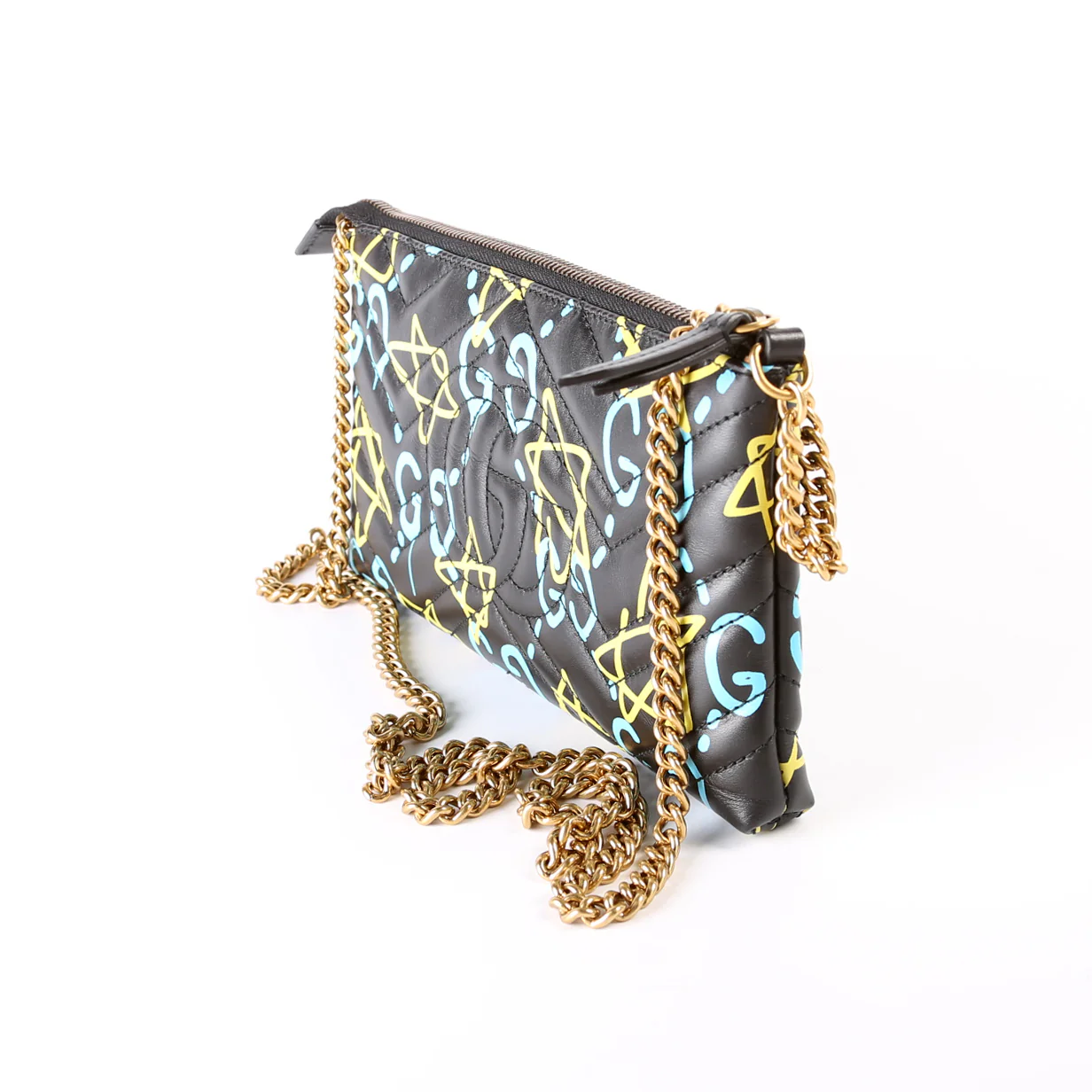 448098 Guccighost GG Marmont Mini Chain Bag - Image 3