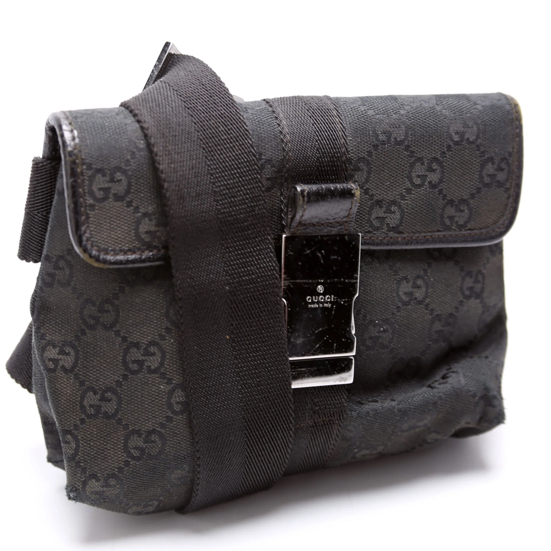 449174 GG Canvas Belt Bag Black - Image 2