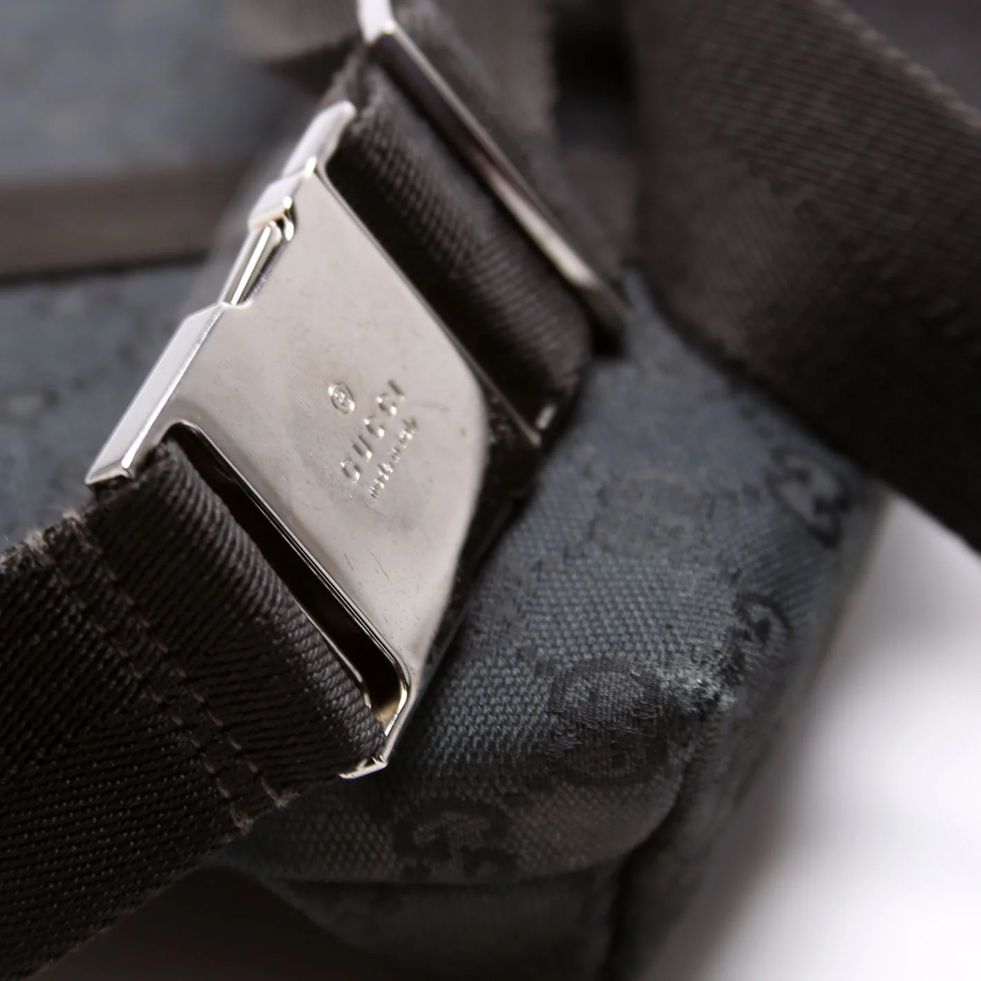 449174 GG Canvas Belt Bag Black - Image 8