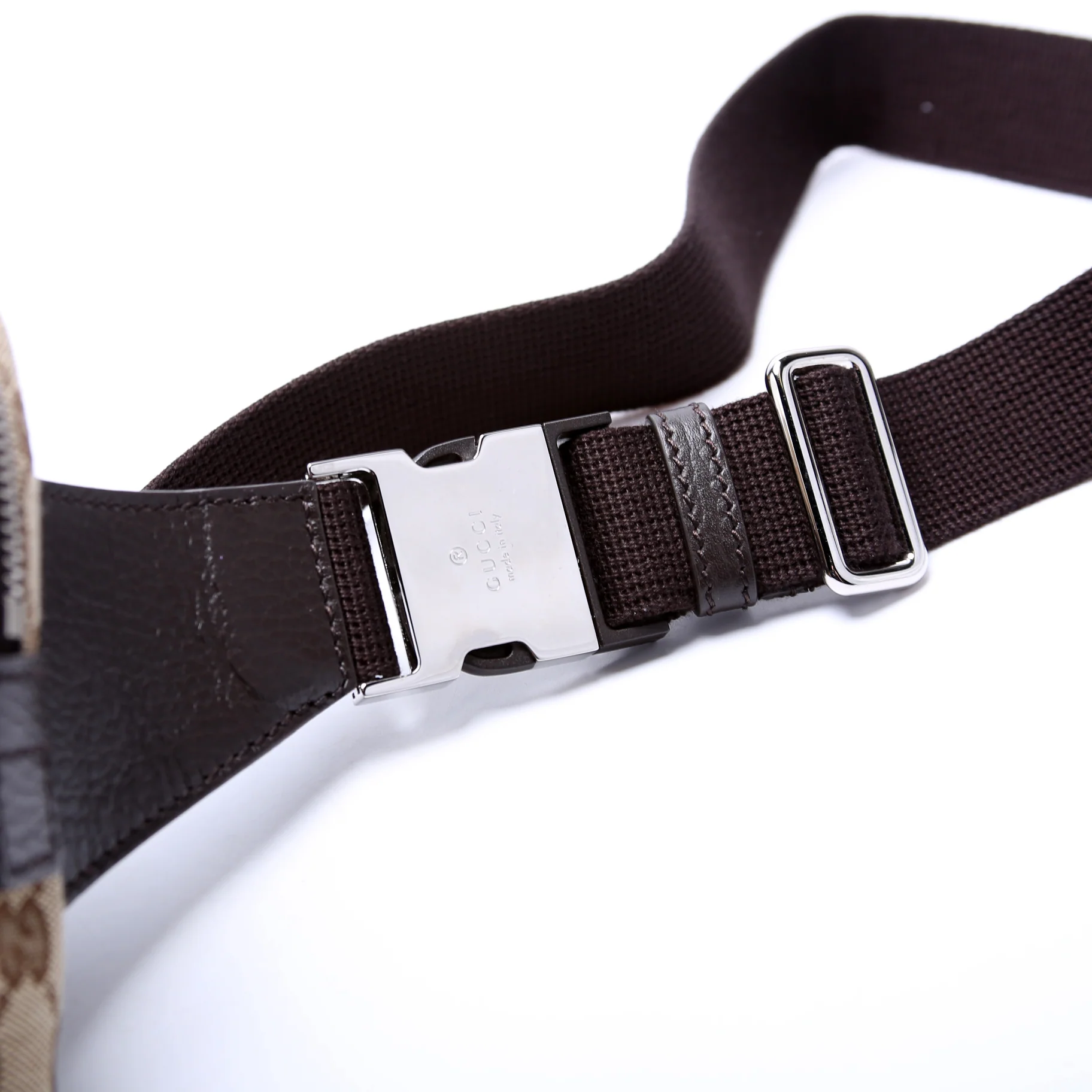449174 GG Canvas Belt Bag Brown - Image 6
