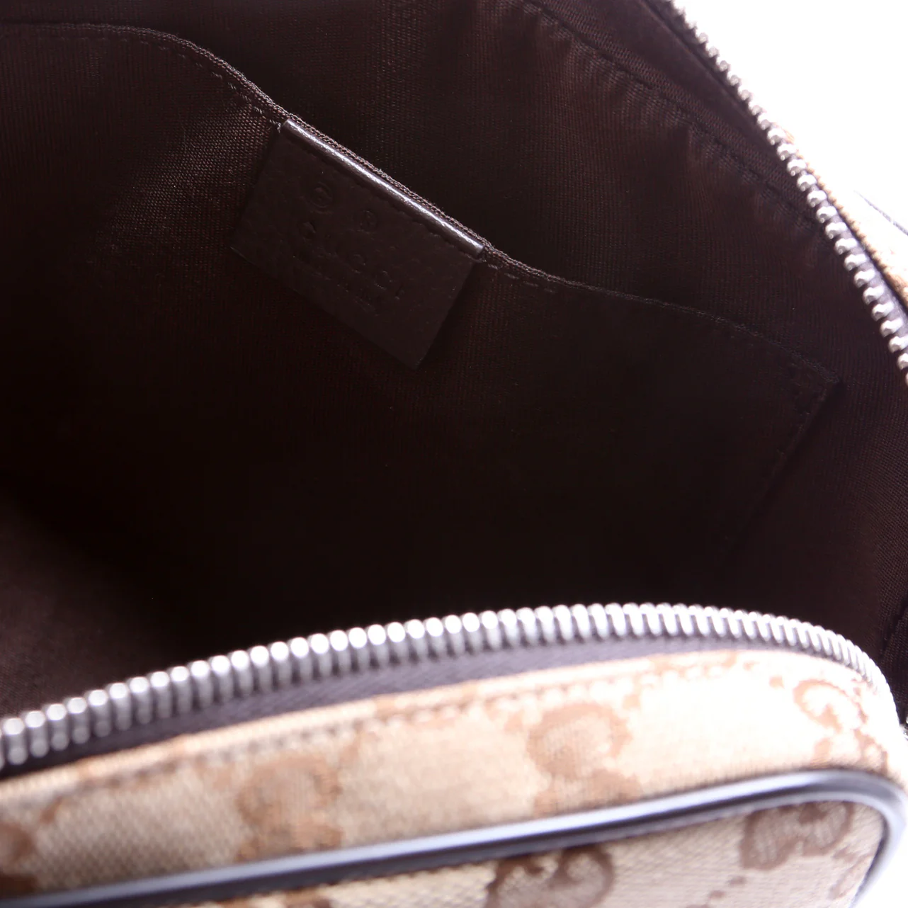 449174 GG Canvas Belt Bag Brown - Image 7