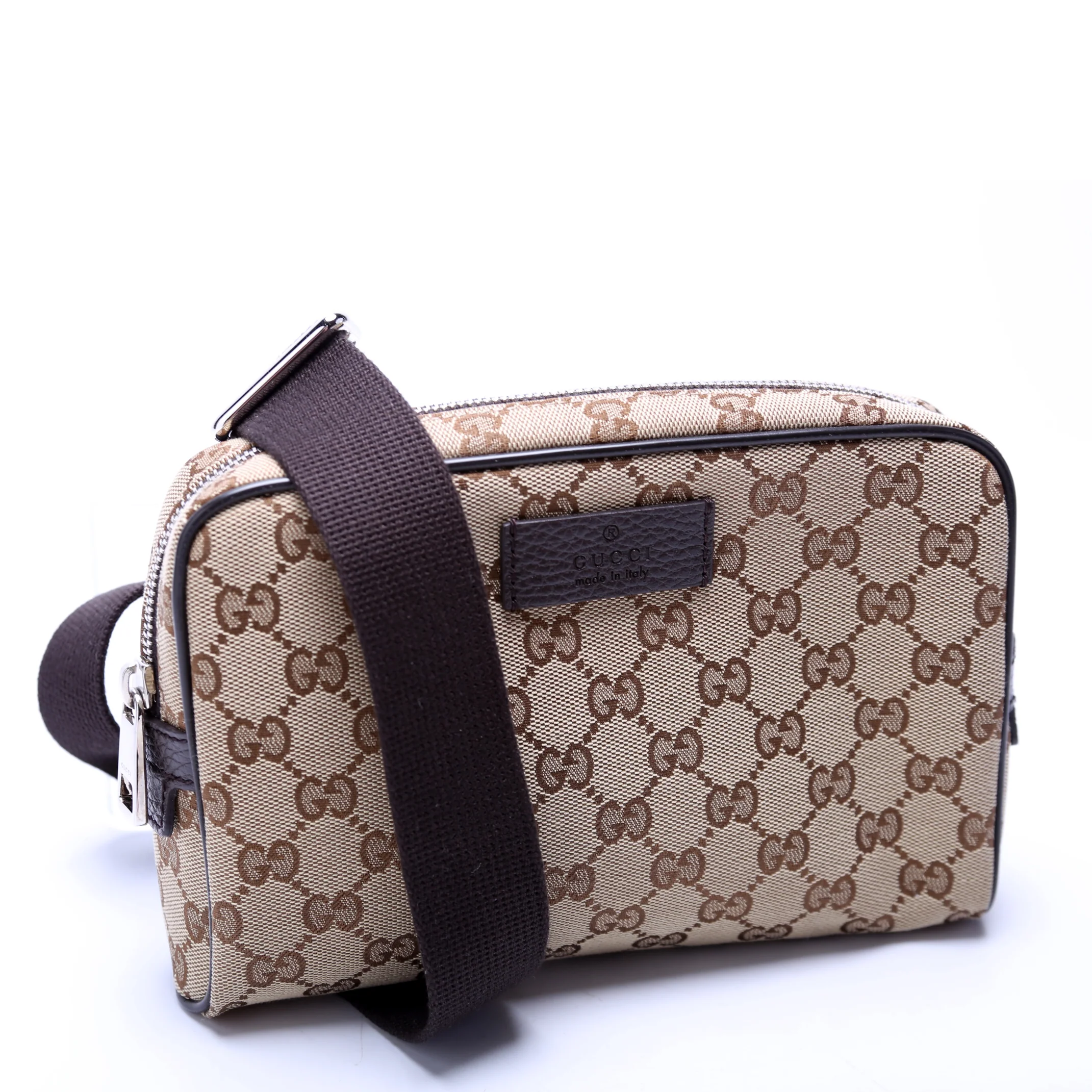 449174 GG Canvas Belt Bag Brown - Image 2