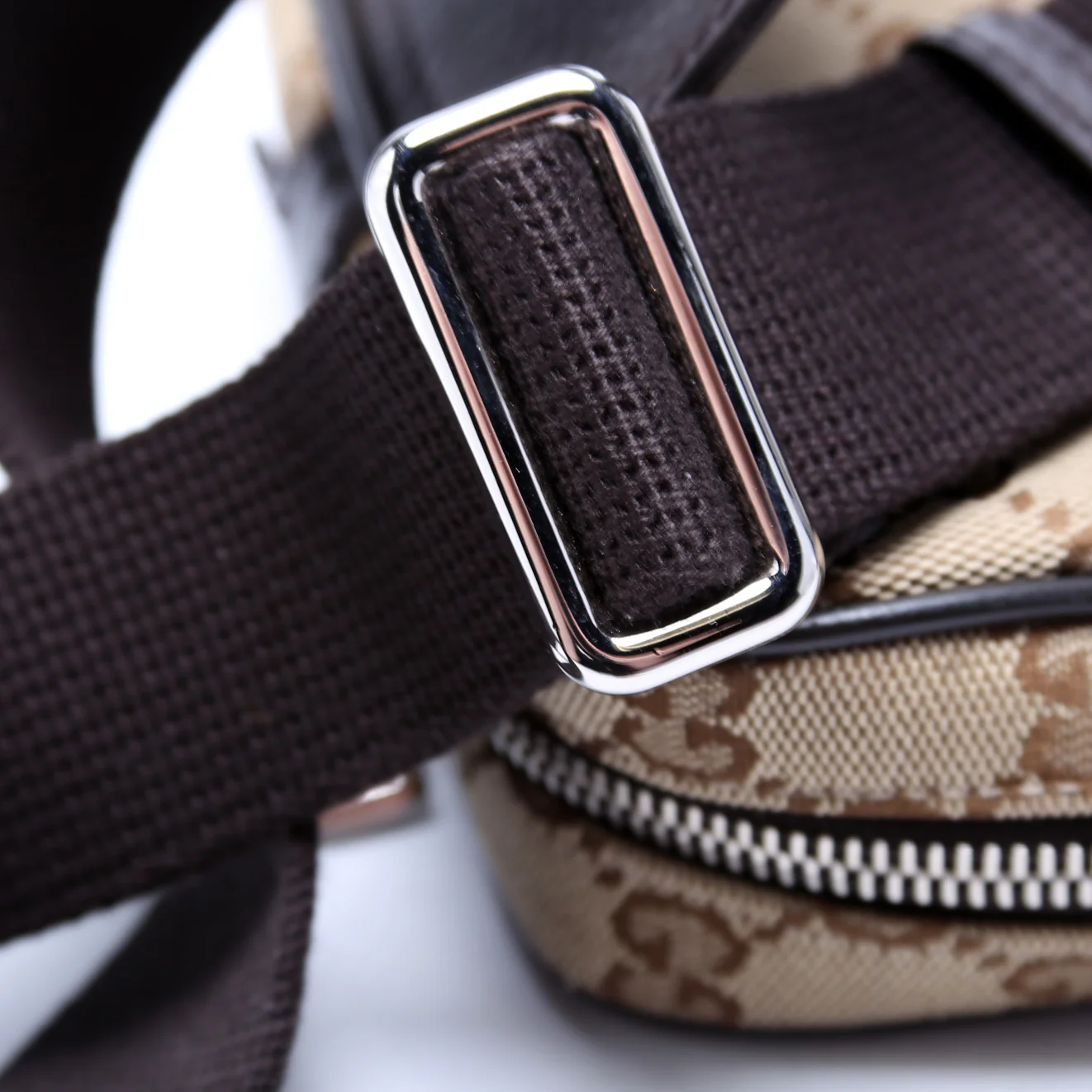 449174 GG Canvas Belt Bag Brown - Image 6