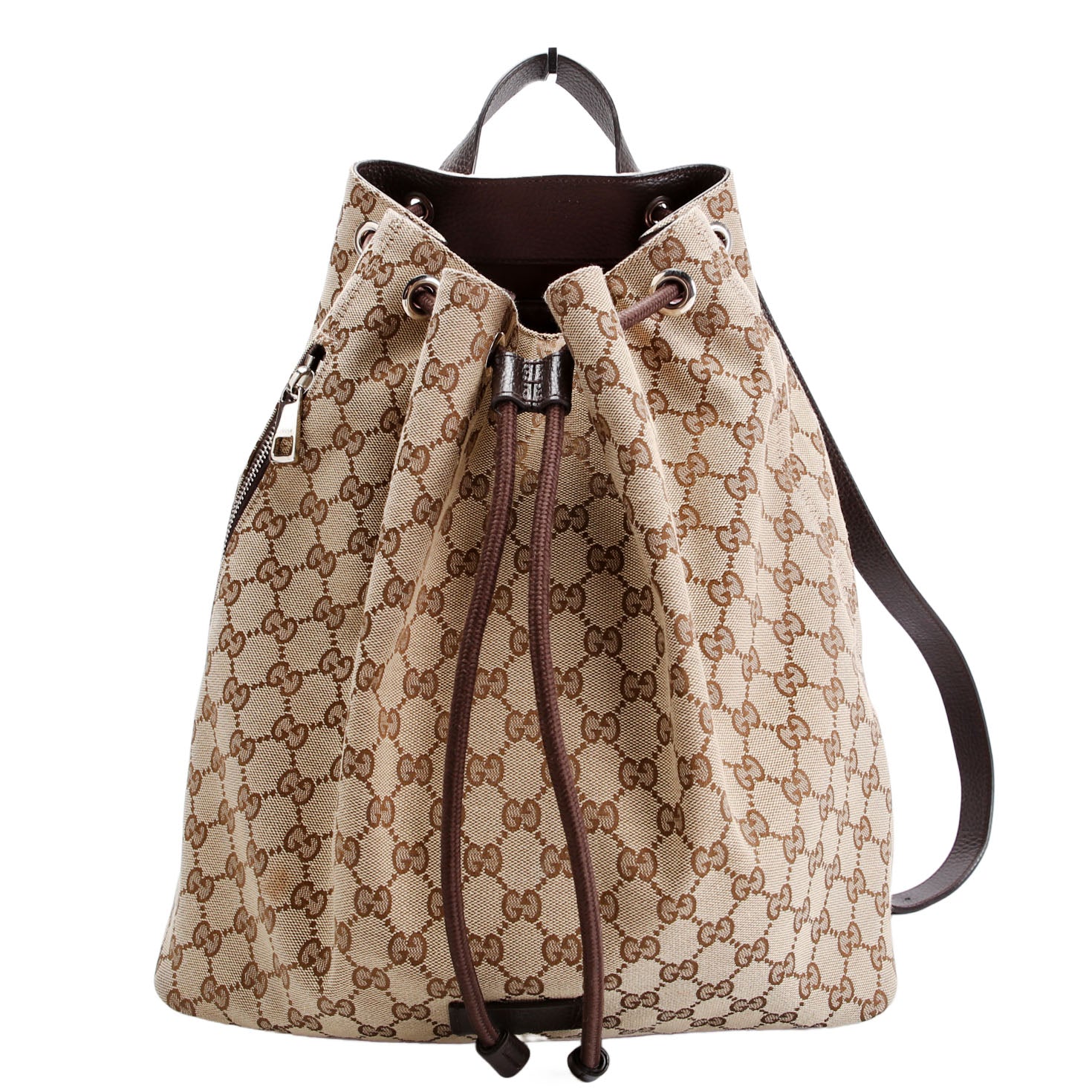 449175 GG Canvas Drawstring Backpack