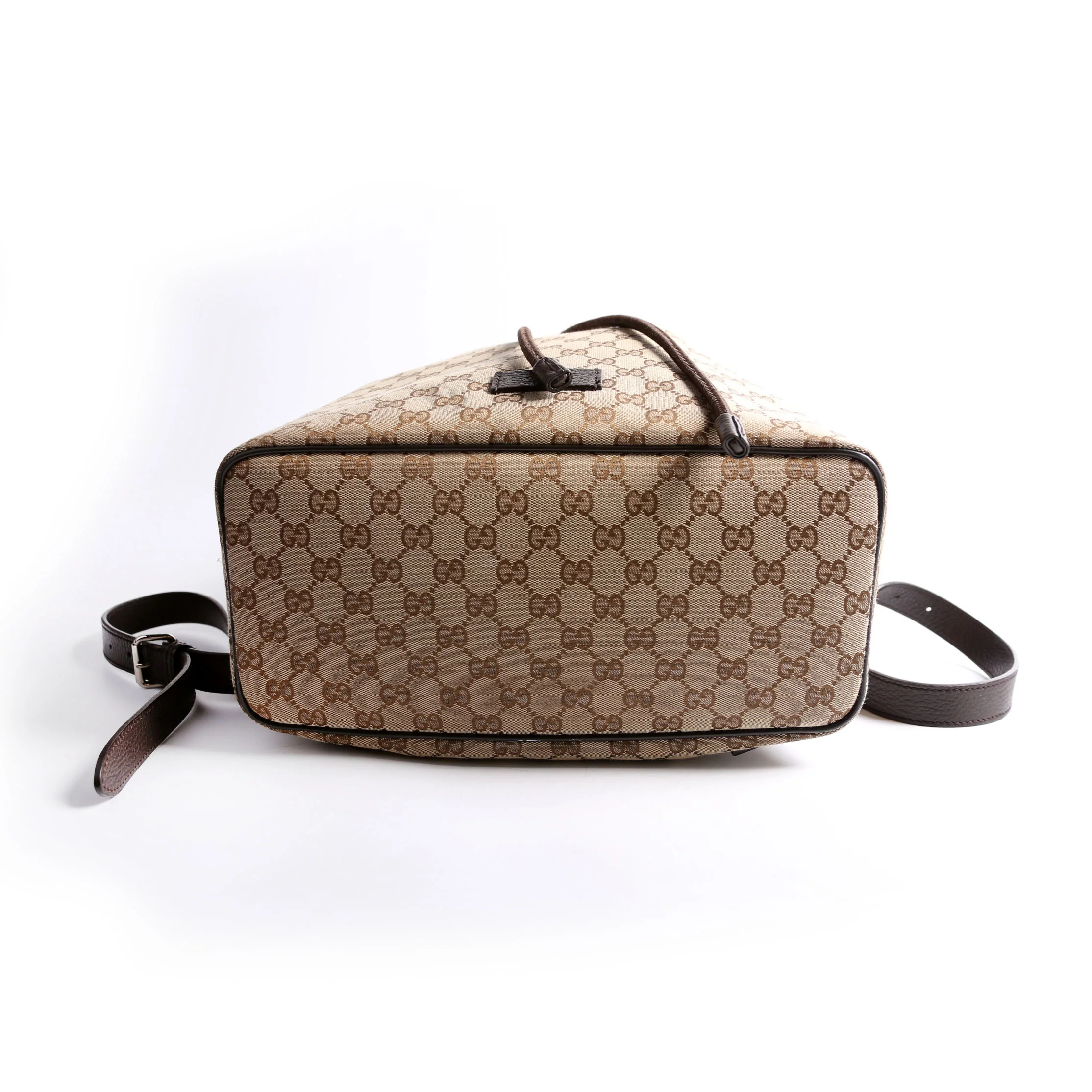449175 GG Canvas Drawstring Backpack Brown - Image 5