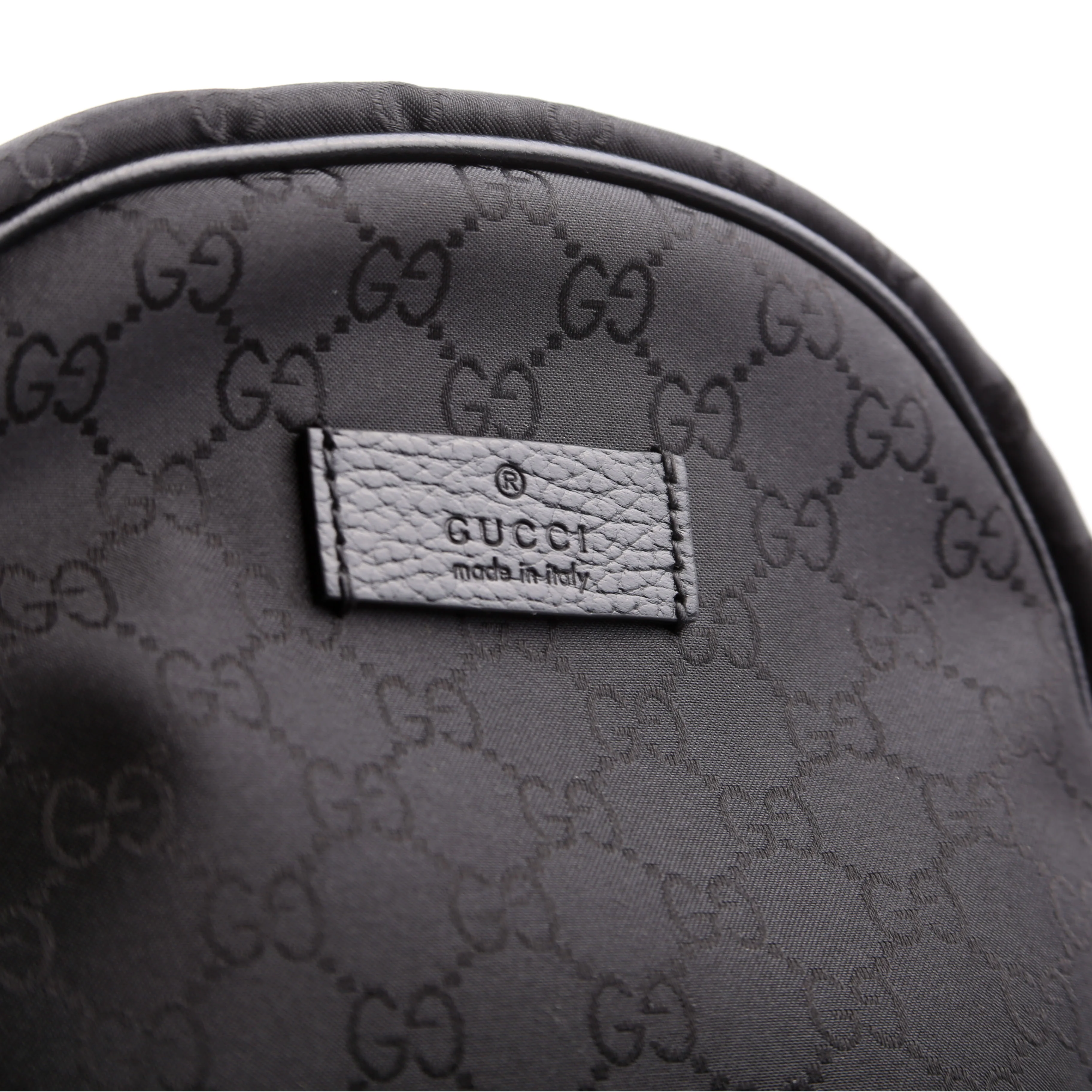 449181 GG Nylon Slim Backpack Black - Image 9