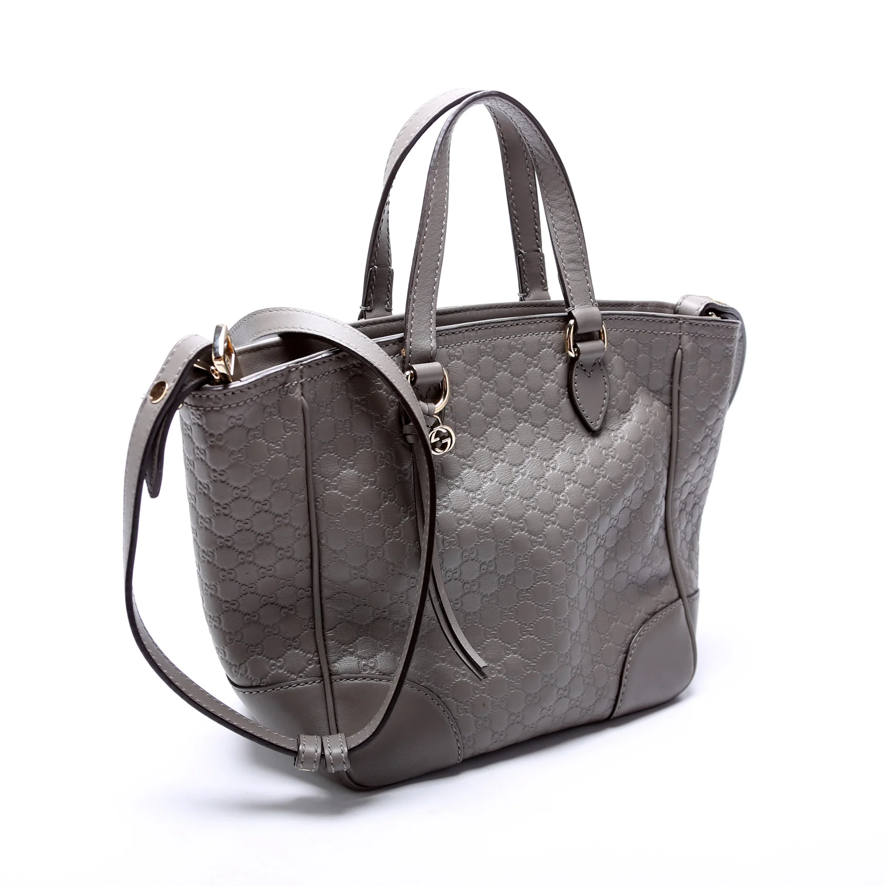 449241 Micro Guccissima Bree Small Tote Grey - Image 2