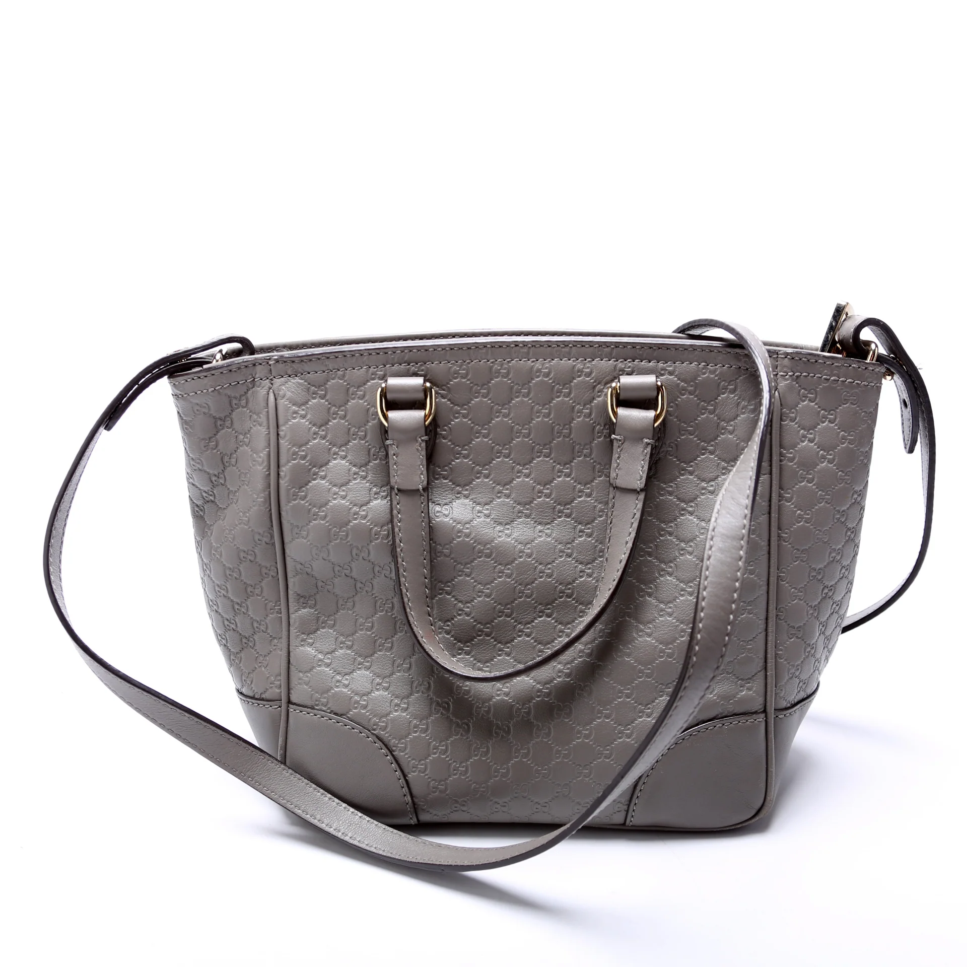 449241 Micro Guccissima Bree Small Tote Grey - Image 3