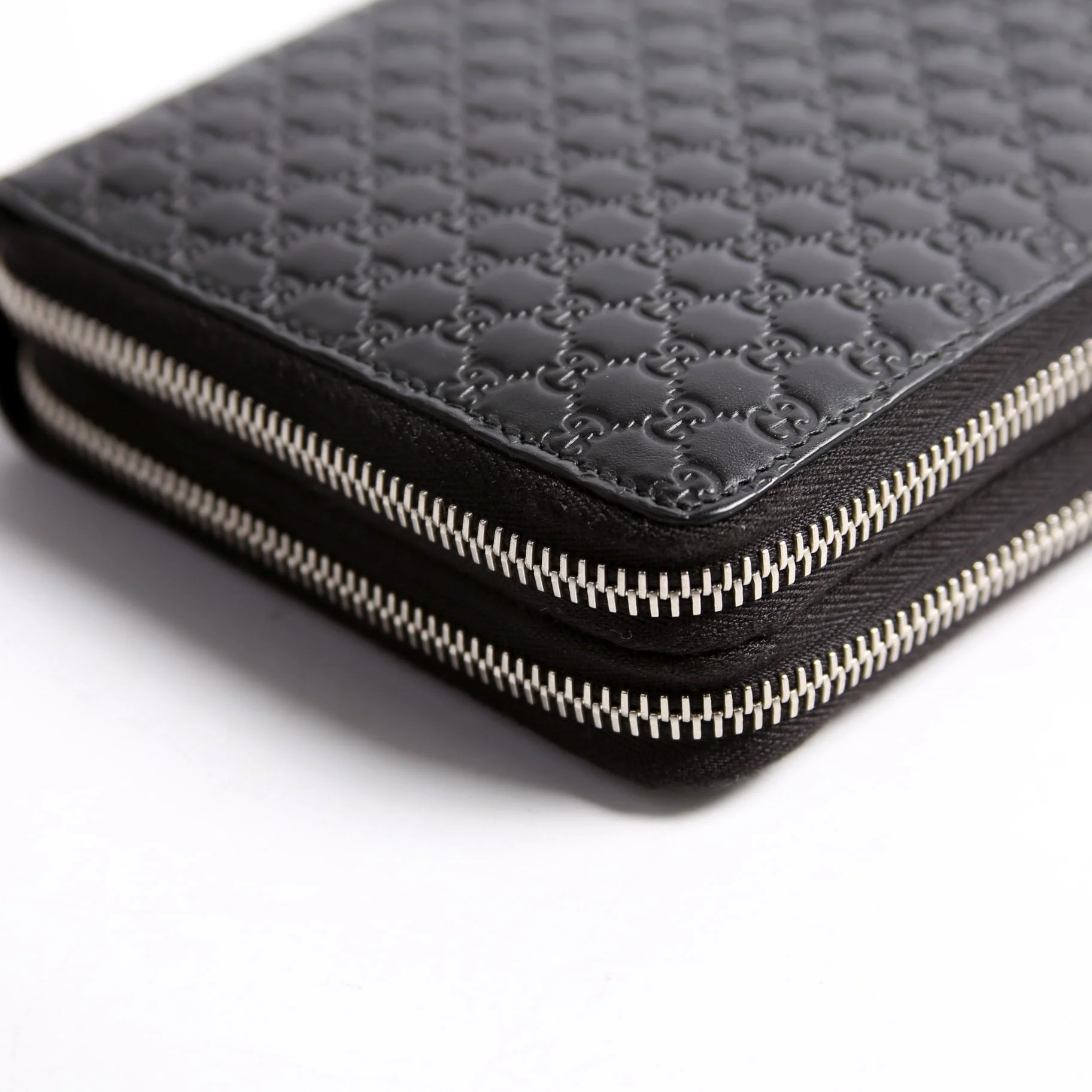 449246 Micro Guccissima Travel Wallet Black - Image 4