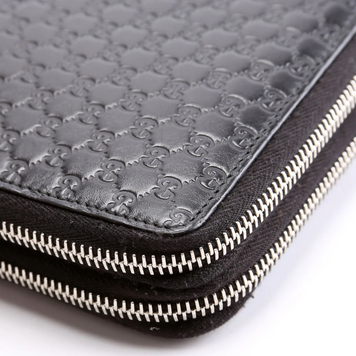 449246 Micro Guccissima Travel Wallet Black - Image 6