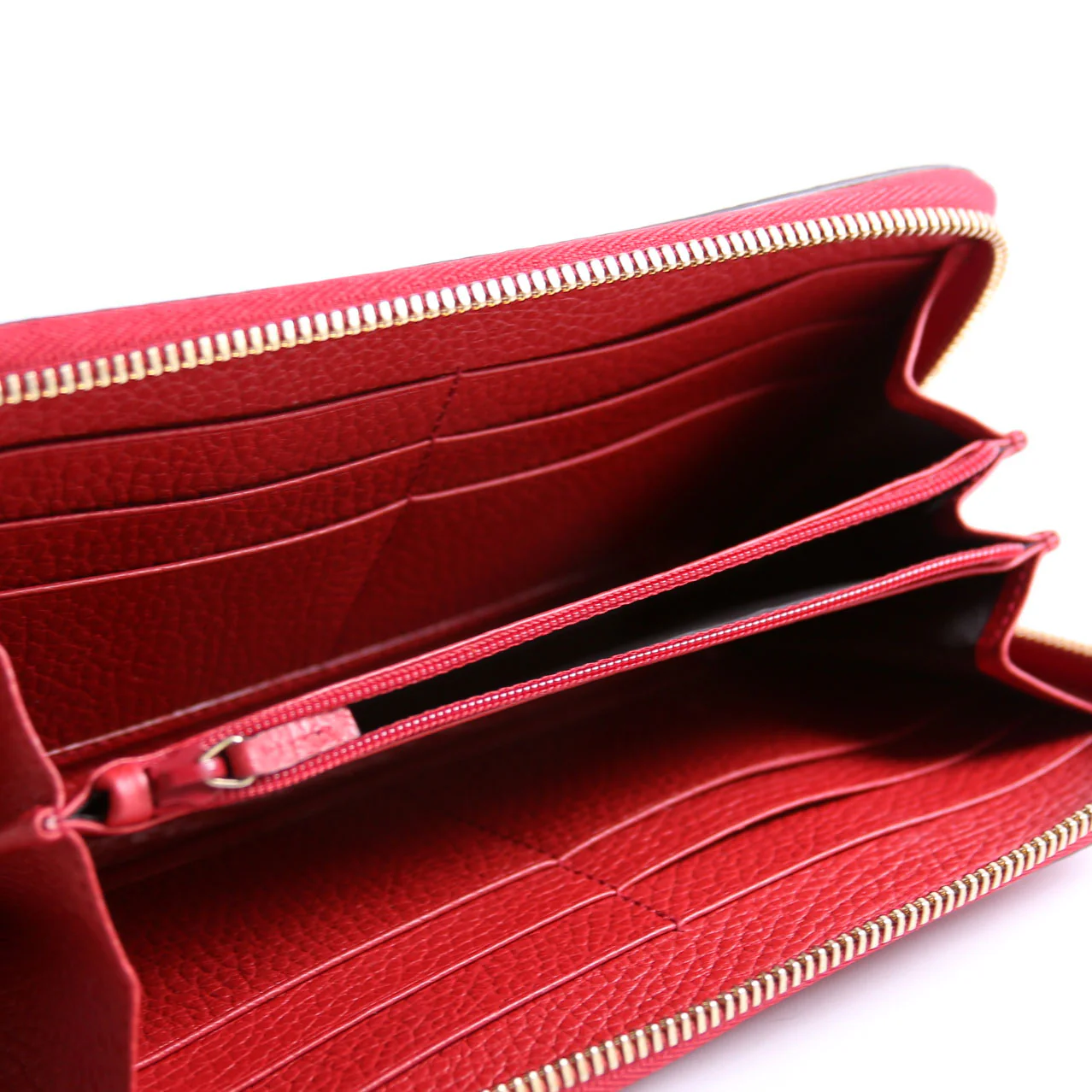 449347 Interlocking G Zip Around Wallet Red - Image 11
