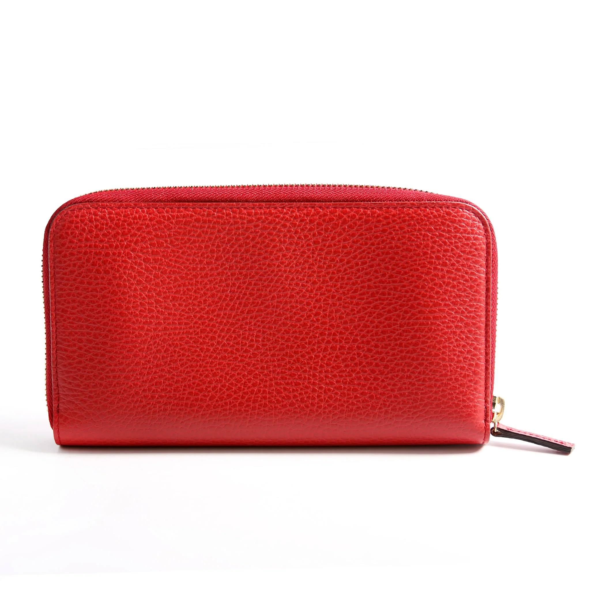 449347 Interlocking G Zip Around Wallet Red - Image 2