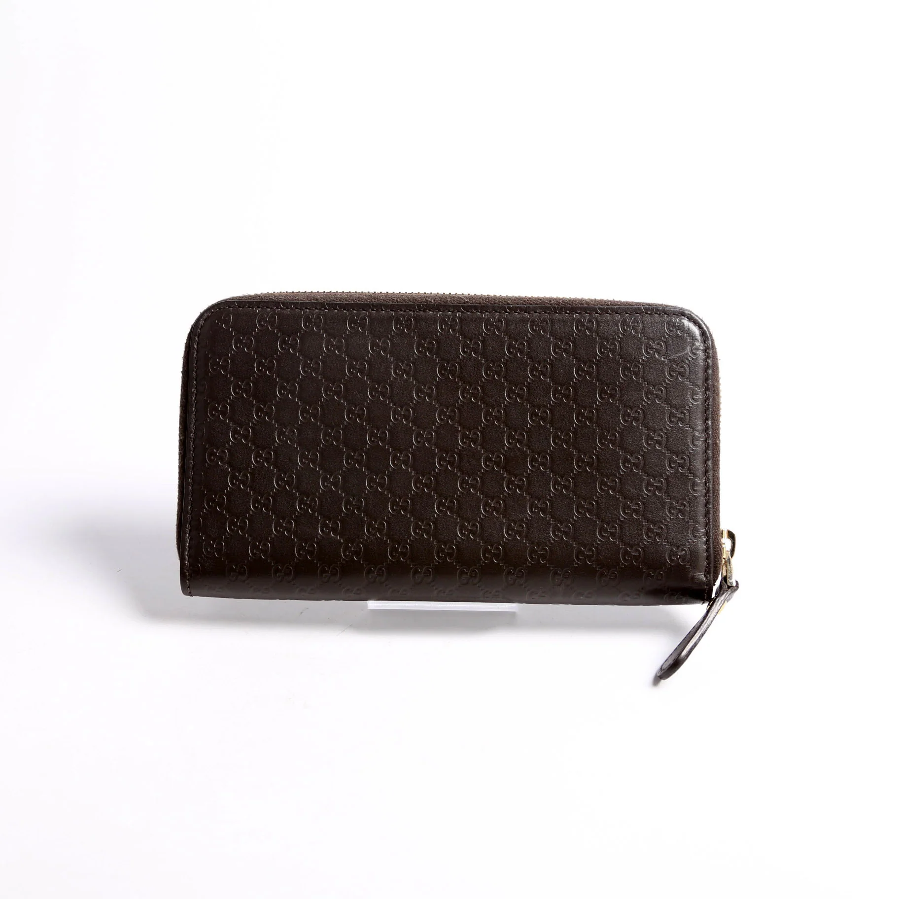 449391 Micro Guccissima Zip Around Wallet Brown - Image 2