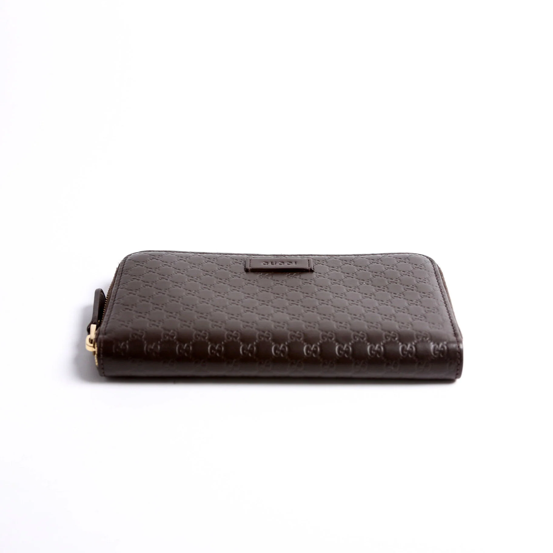 449391 Micro Guccissima Zip Around Wallet Brown - Image 3