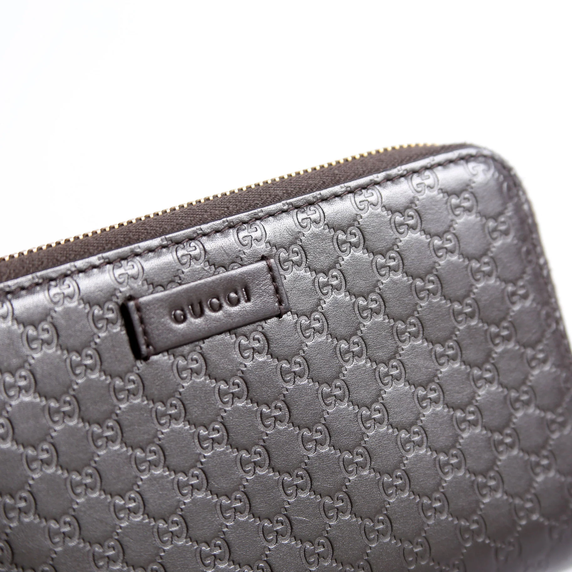 449391 Micro Guccissima Zip Around Wallet Brown - Image 6