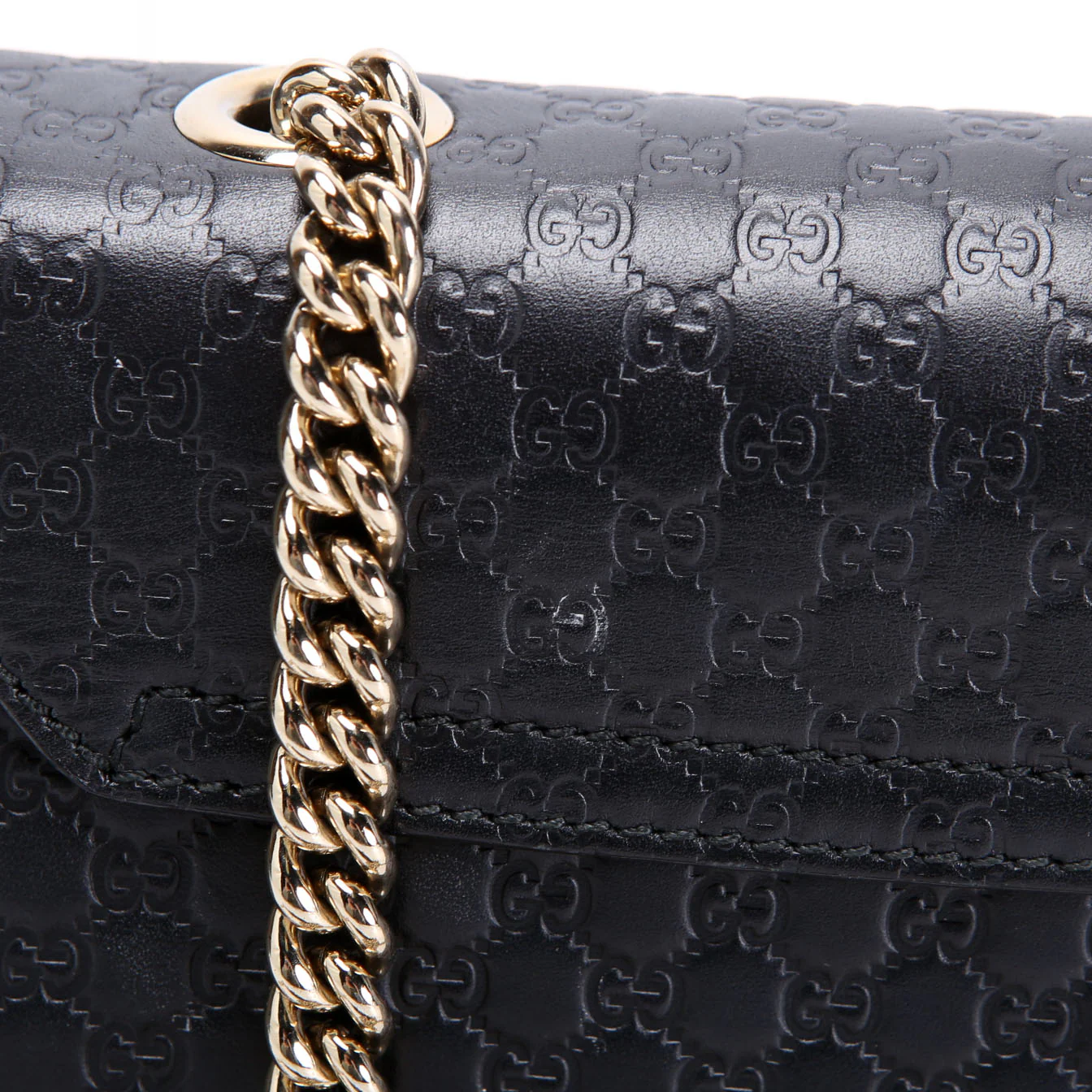 449636 Micro Guccissima Mini Emily Shoulder Black - Image 9