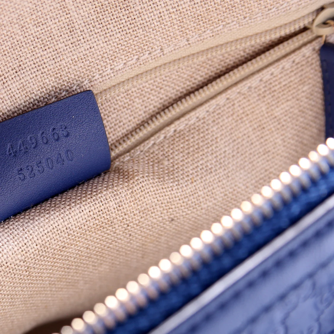 449654 Mini Dome Guccissima Blue - Image 10