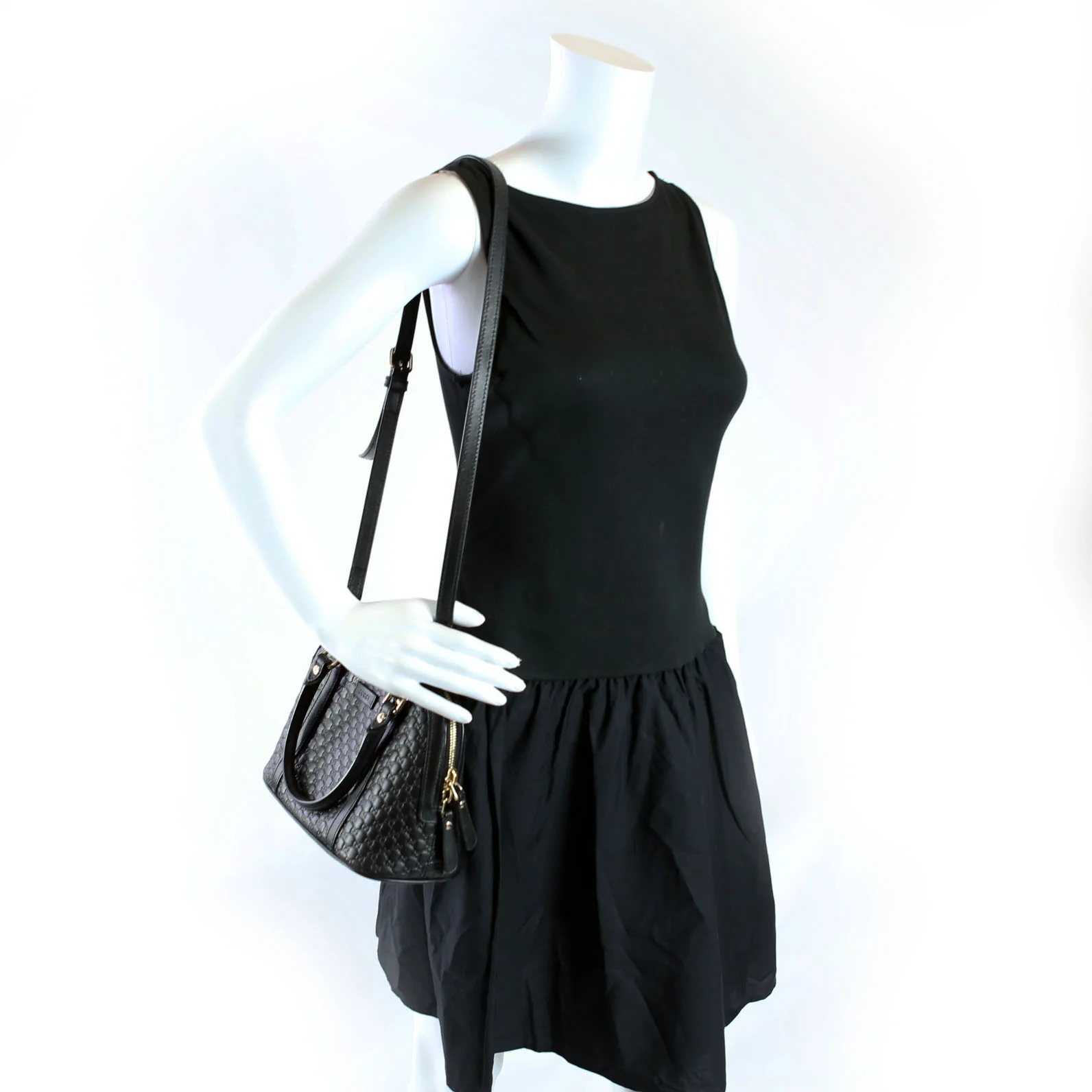 449654 Mini Dome Micro Guccissima Black - Image 13