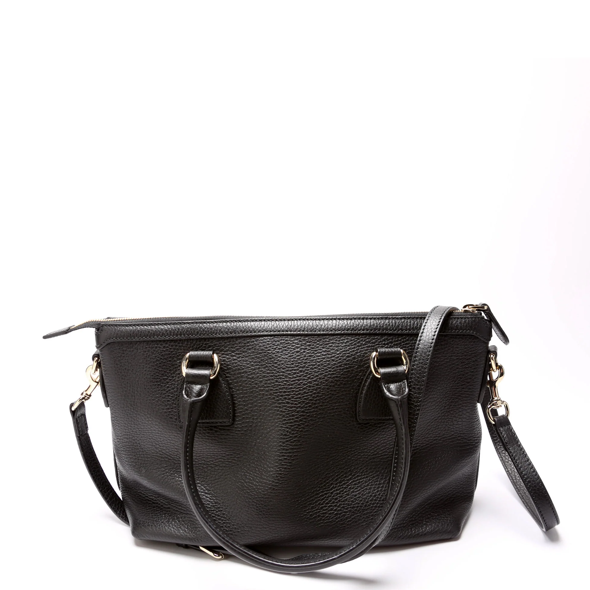 449659 GG Charm Satchel Black - Image 3