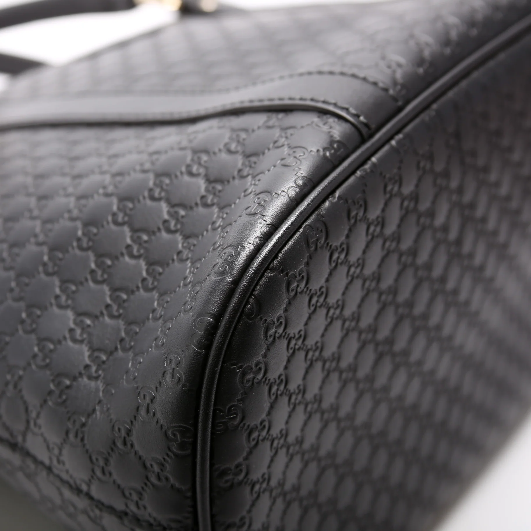 449663 Guccissima Dome Bag Medium Black - Image 5