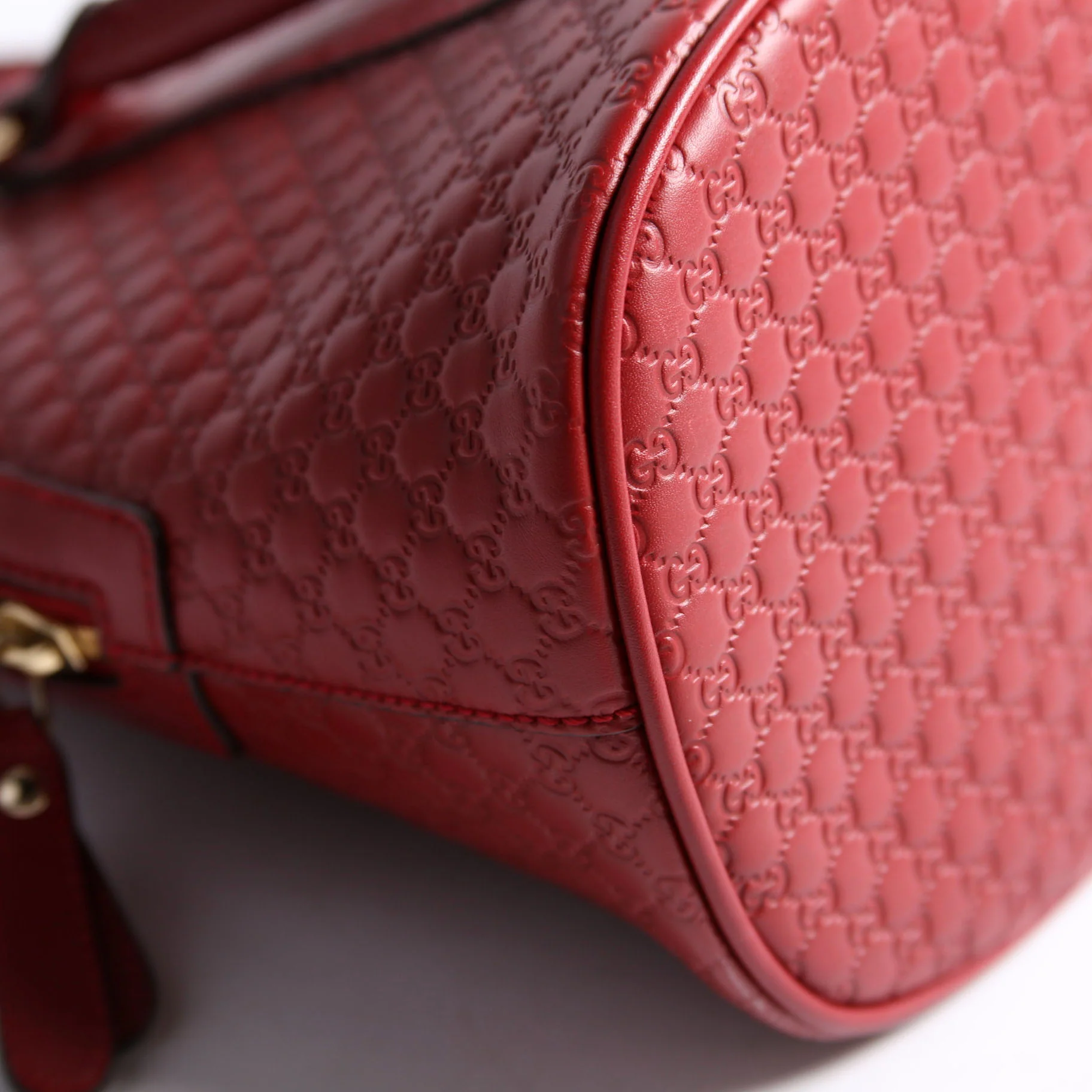 449663 Guccissima Dome Bag Medium Red - Image 4