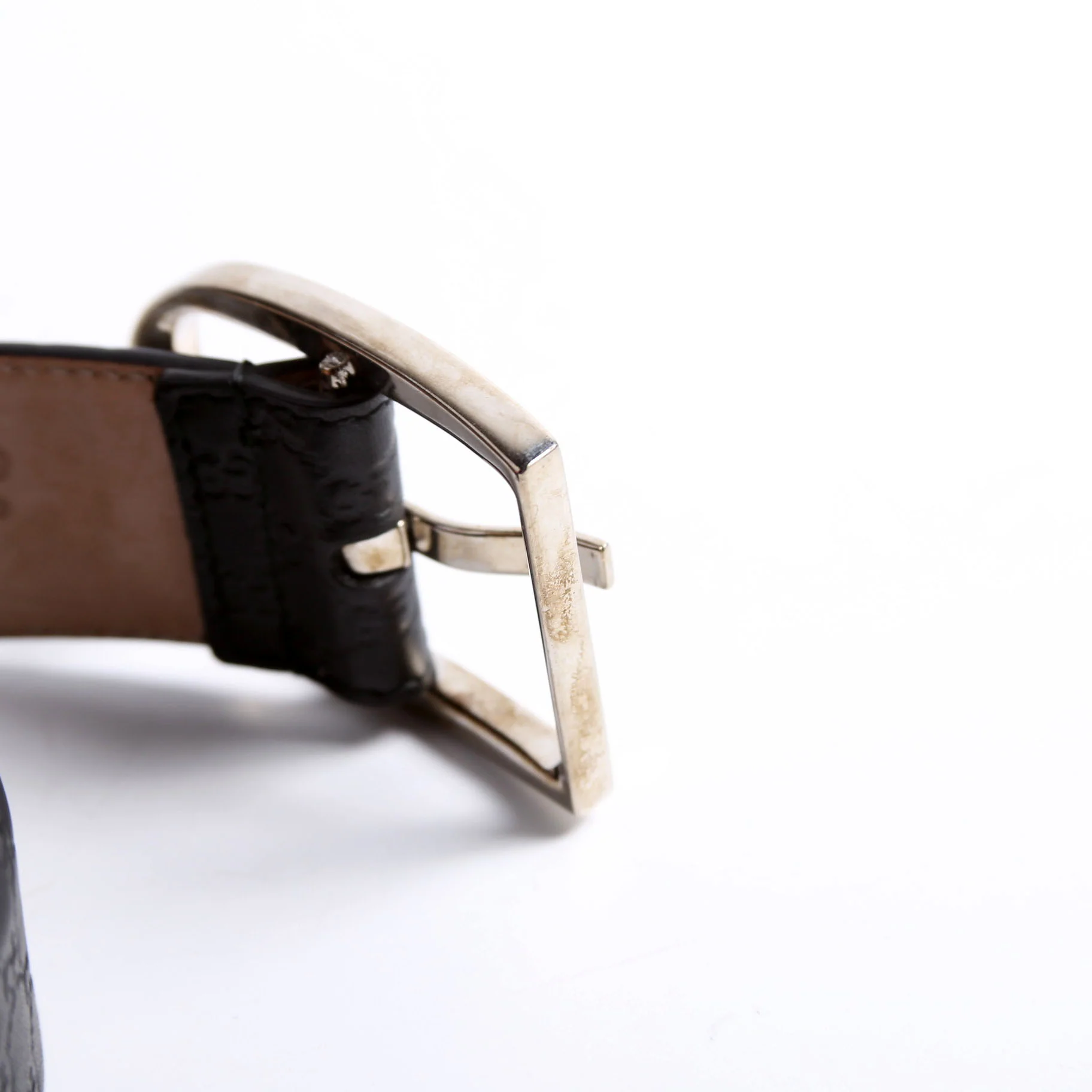 449716 Microguccissima Belt Size 85/34 Black - Image 3