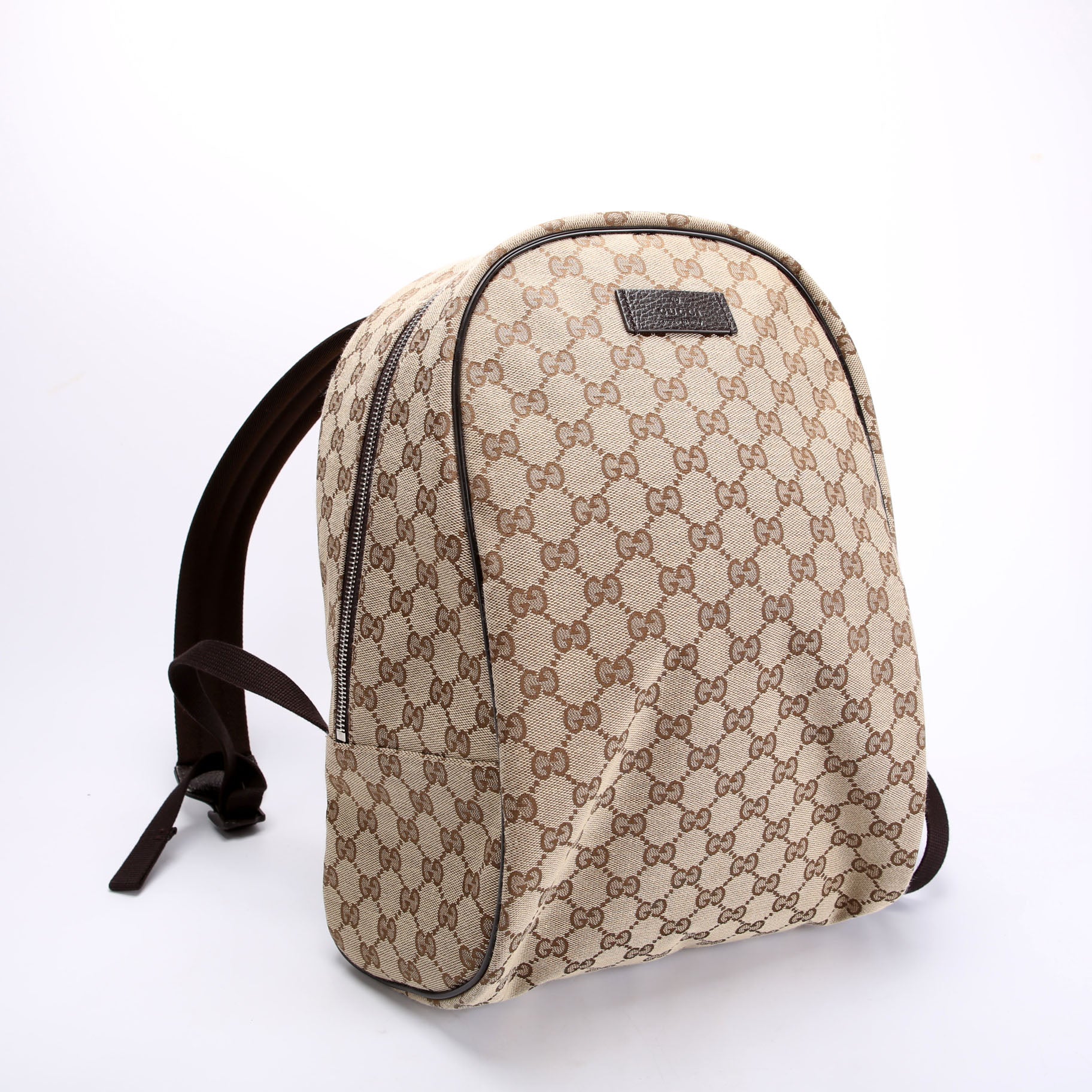 449906 GG Canvas Travel Backpack Beige - Image 2