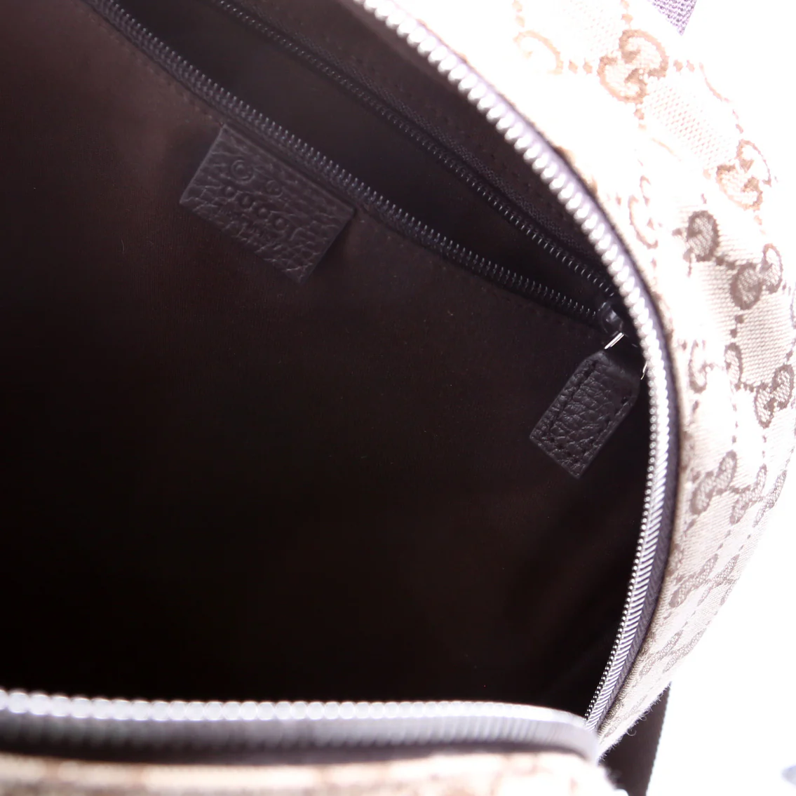 449906 GG Canvas Travel Backpack Brown - Image 7