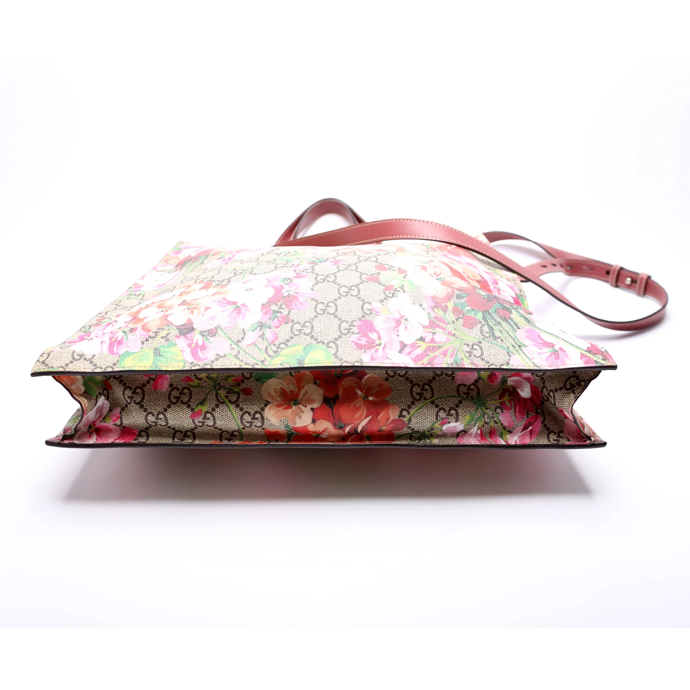 450950 Soft GG Supreme Blooms Vertical Tote - Image 4