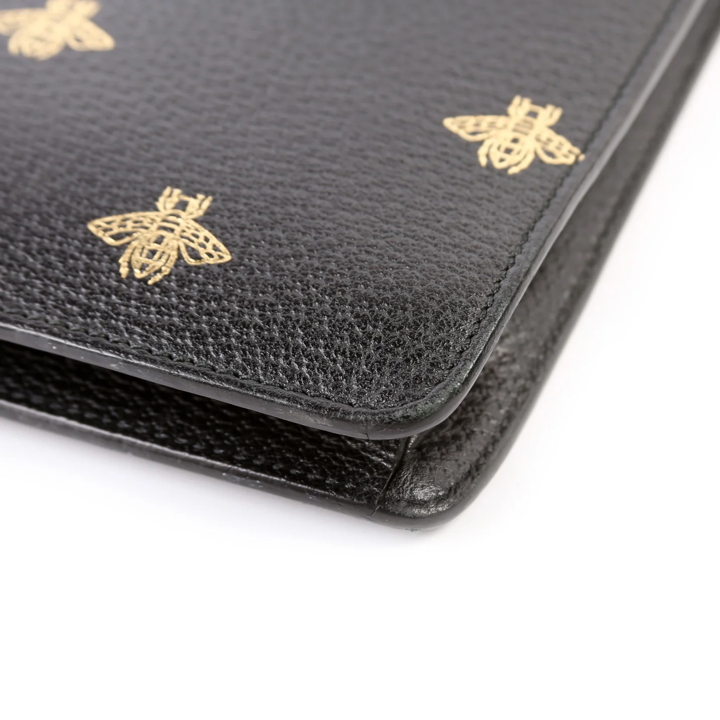 450976 Bee Star Leather Messenger Bag - Image 7