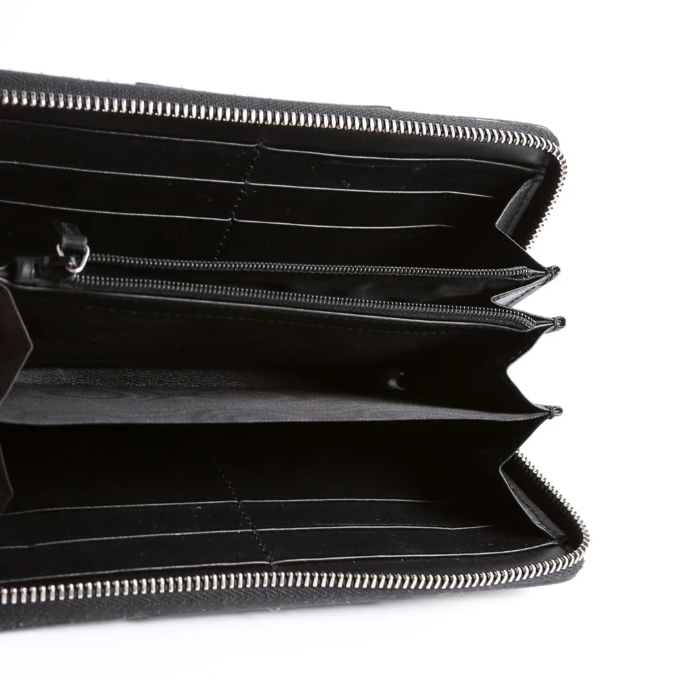 451249 GG Supreme/Leather Zip Around Wallet Beige/Black - Image 11