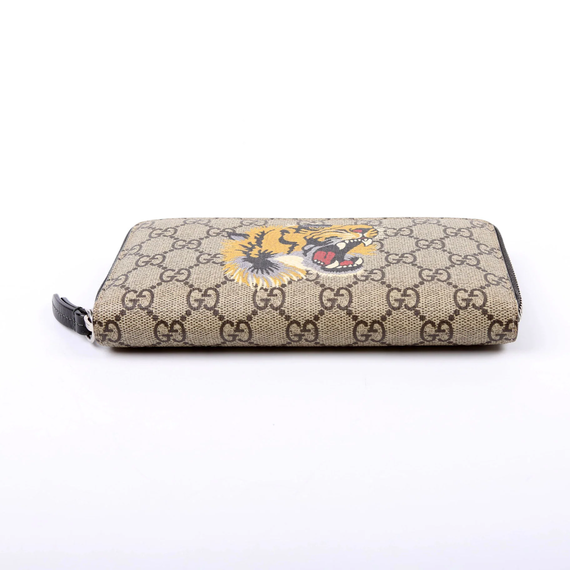 451273 GG Supreme Tiger Zip Around Wallet Beige/Multicolor - Image 5