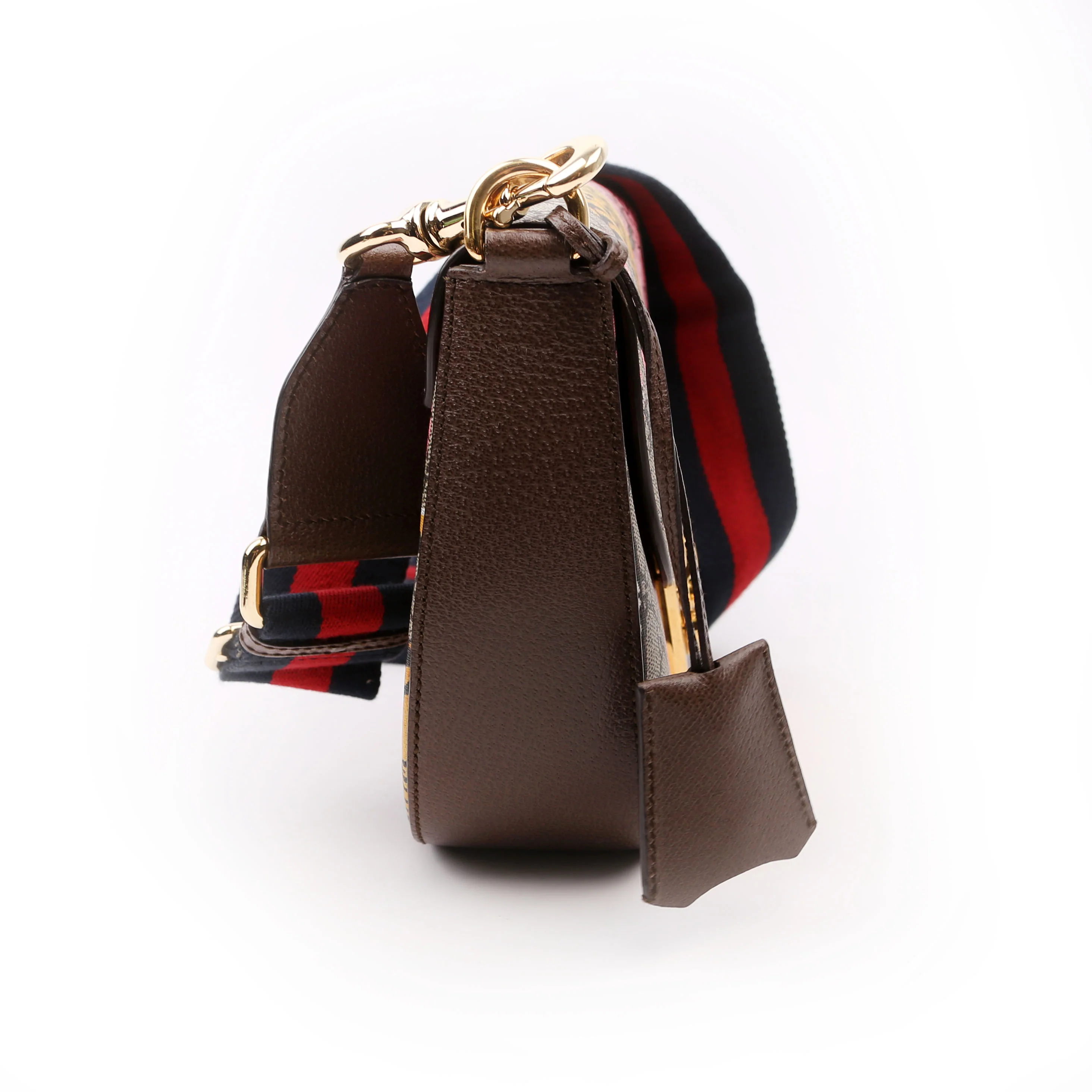 453189 GG Supreme Bengal Padlock Medium Messenger Brown - Image 3