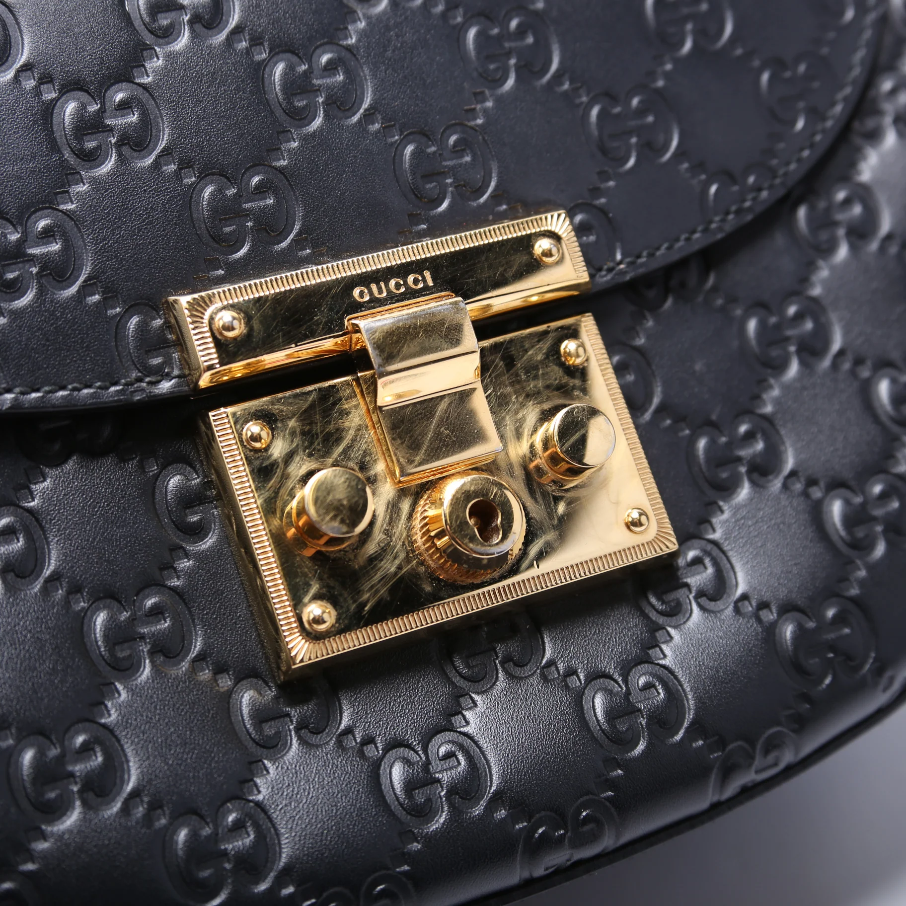 453189 Padlock Guccissima Medium Messenger - Image 6