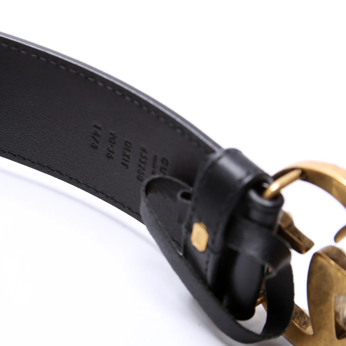 453260 GG Pearl Stud Belt Size 90/36 Black - Image 4