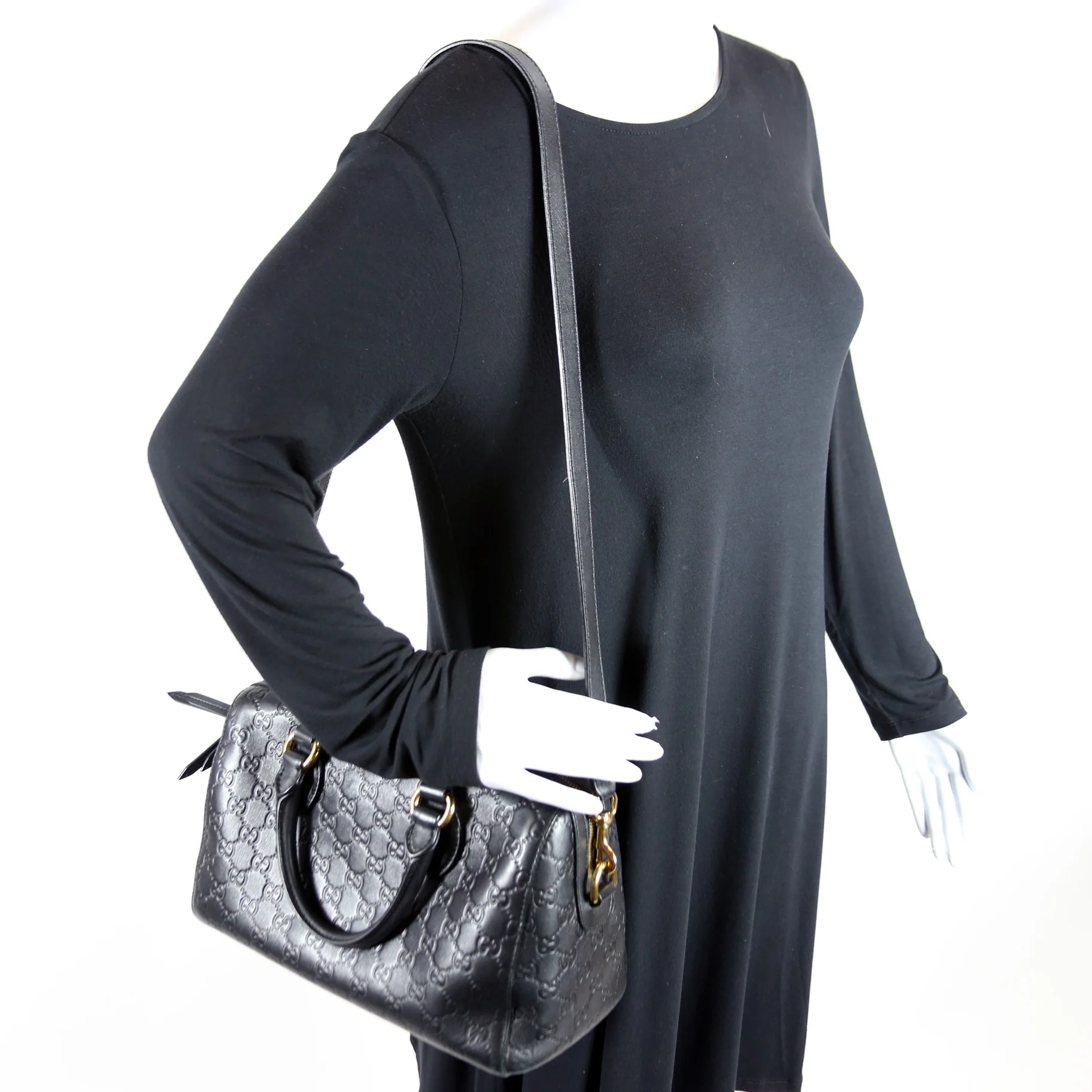 453573 Guccissma Boston Black - Image 10