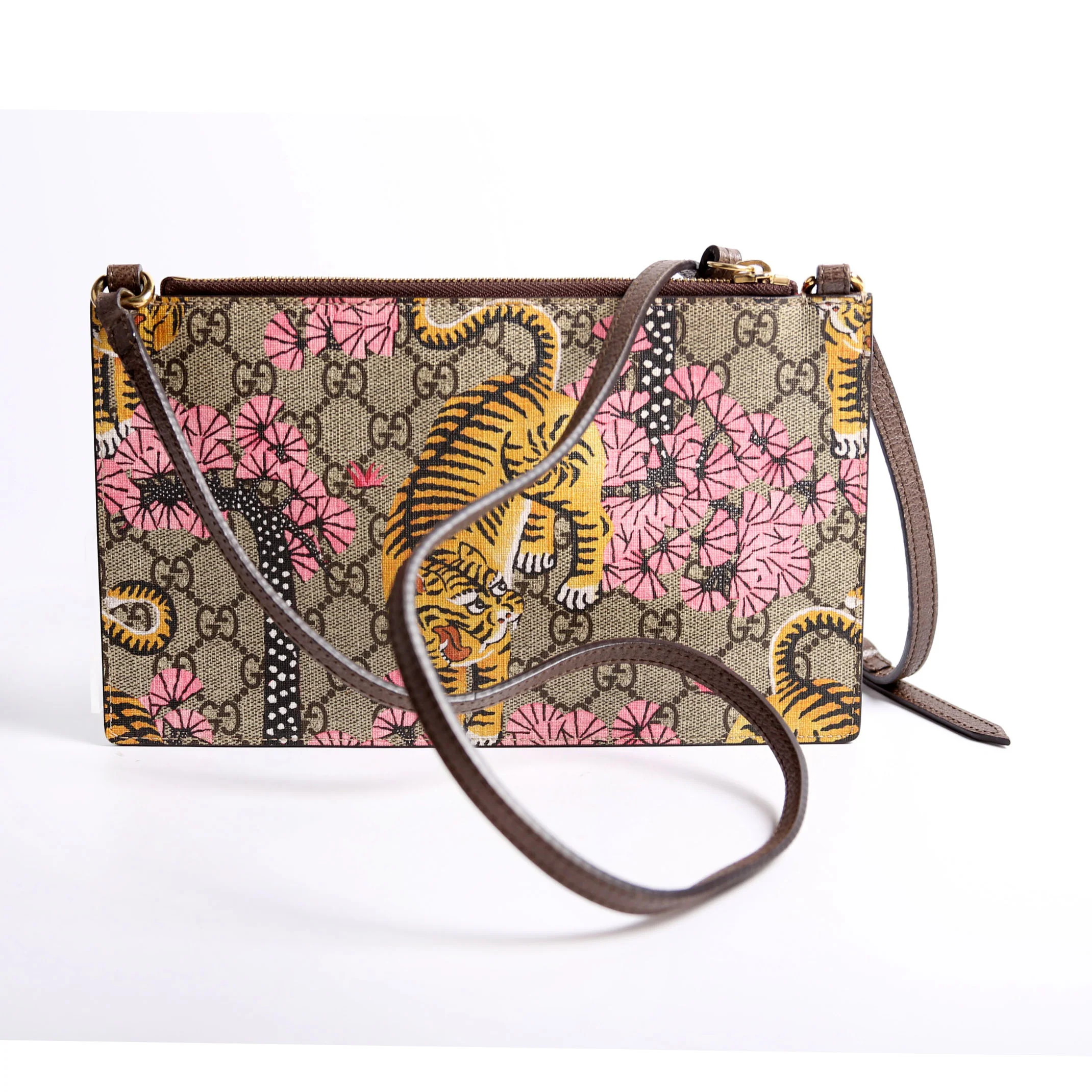 454111 GG Supreme Blooms/Bengal Double Zip Shoulder Bag - Image 2