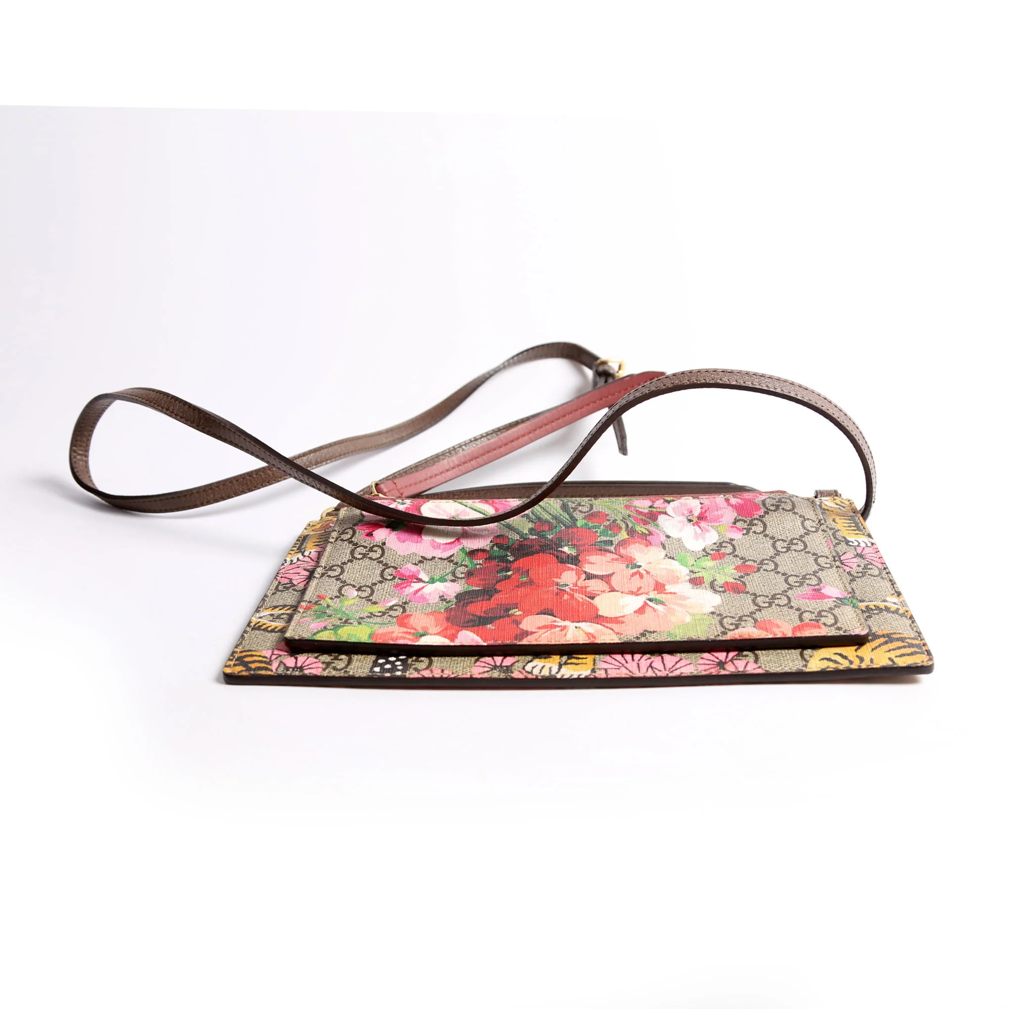 454111 GG Supreme Blooms/Bengal Double Zip Shoulder Bag - Image 5