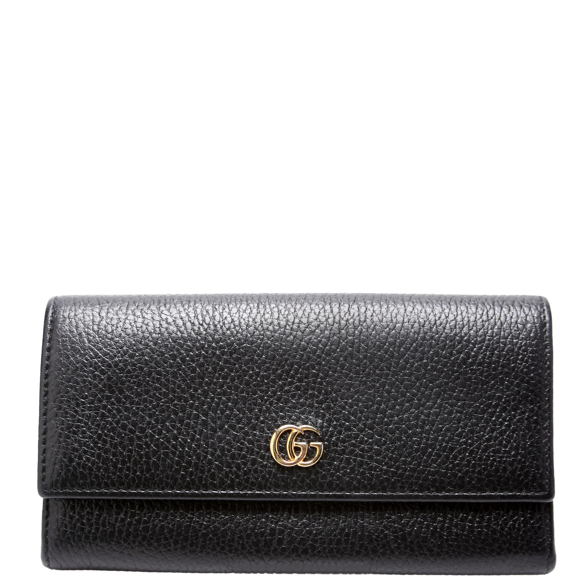 456116 Marmont Leather Wallet Black