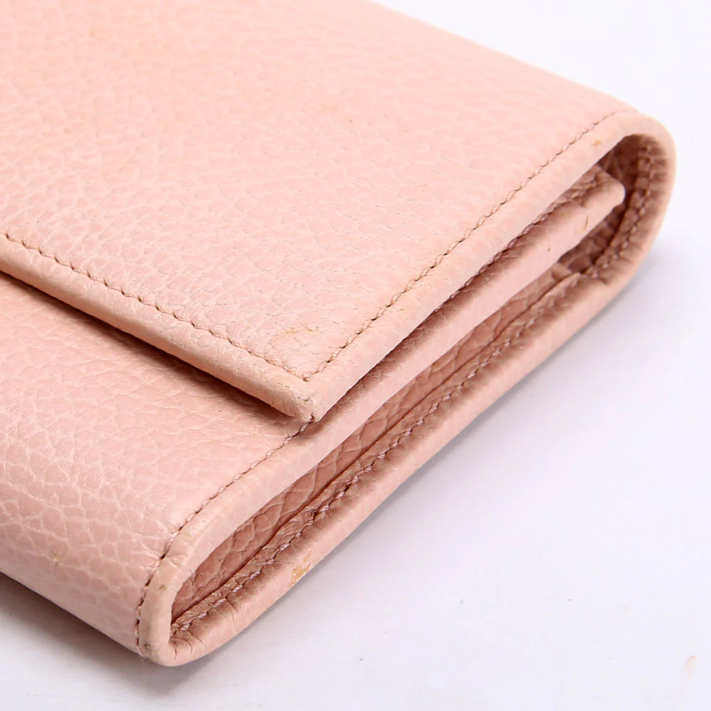 456116 Marmont Leather Wallet Pink - Image 7
