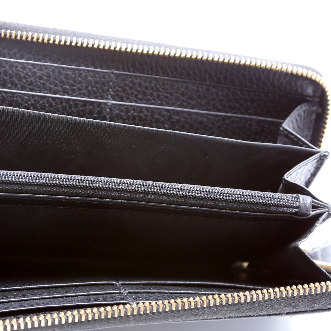 456117 GG Leather Zip Around Wallet - Image 7