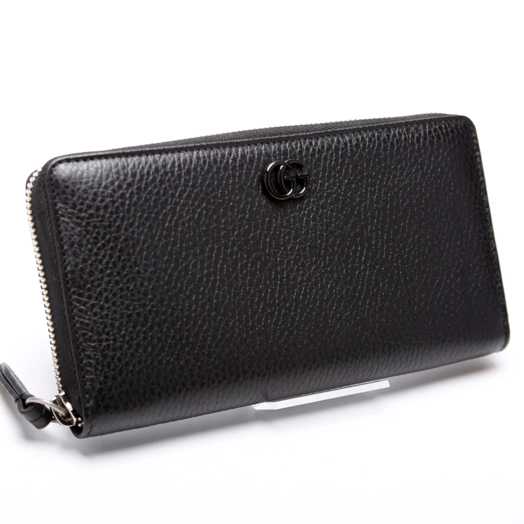 456117 GG Leather Zip Around Wallet - Image 2