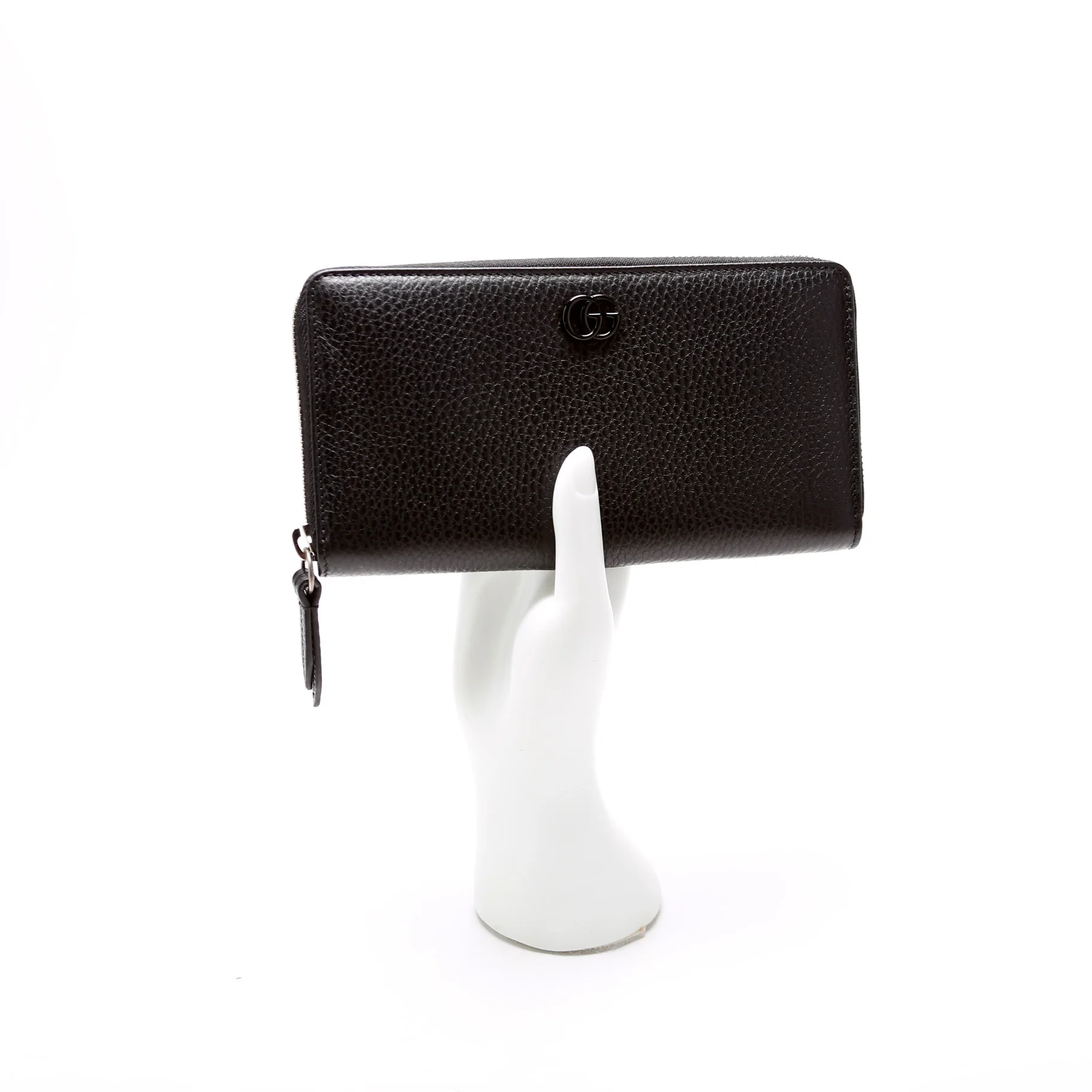456117 GG Leather Zip Around Wallet - Image 8