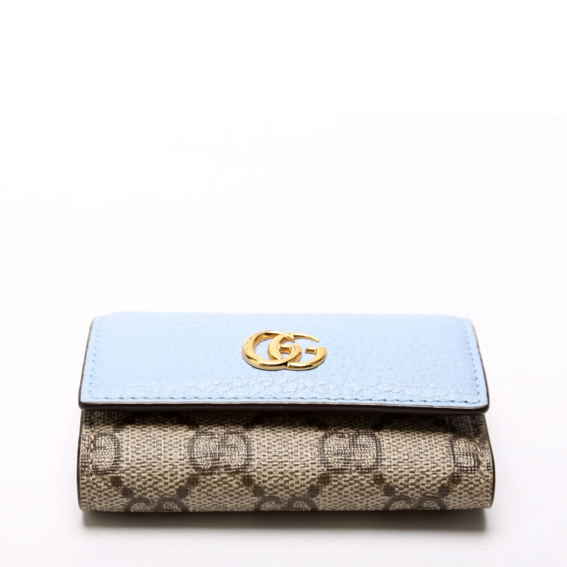 456118 Marmont GG Supreme Key Case Blue - Image 4