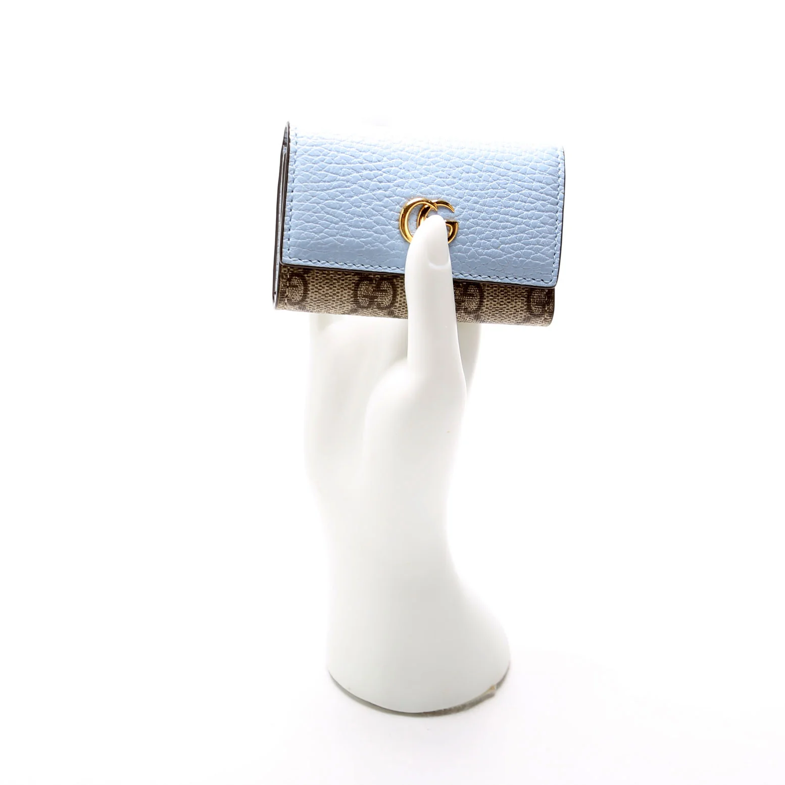 456118 Marmont GG Supreme Key Case Blue - Image 9