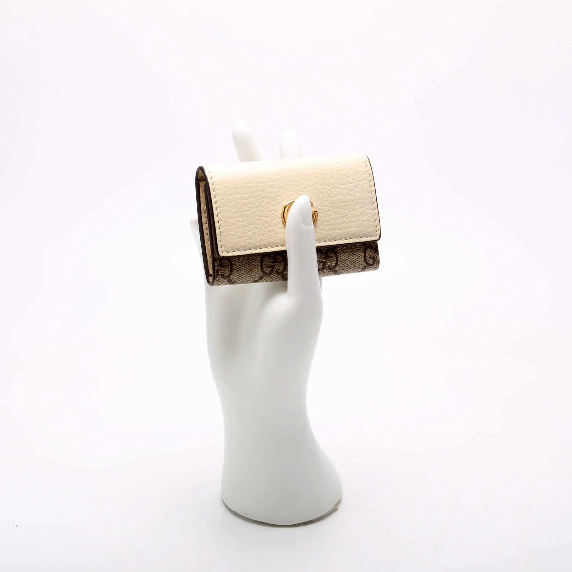 456118 Marmont Key Case Cream - Image 8